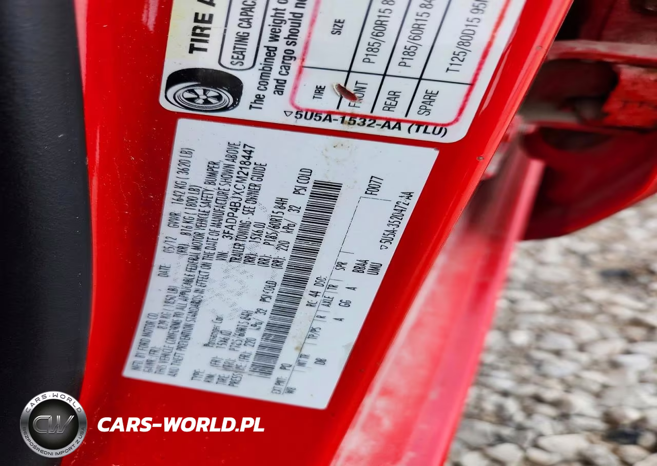 2012 Ford Fiesta Se VIN:3FADP4BJXCM218447 - 12