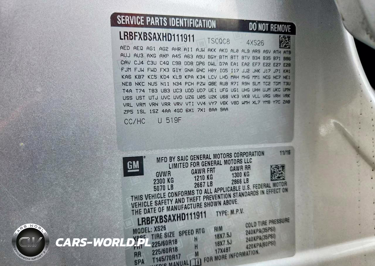 2017 Buick Envision Essence VIN:LRBFXBSAXHD111911 - 13