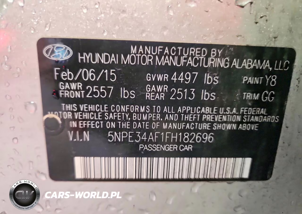 2015 Hyundai Sonata Sport VIN:5NPE34AF1FH182696 - 12
