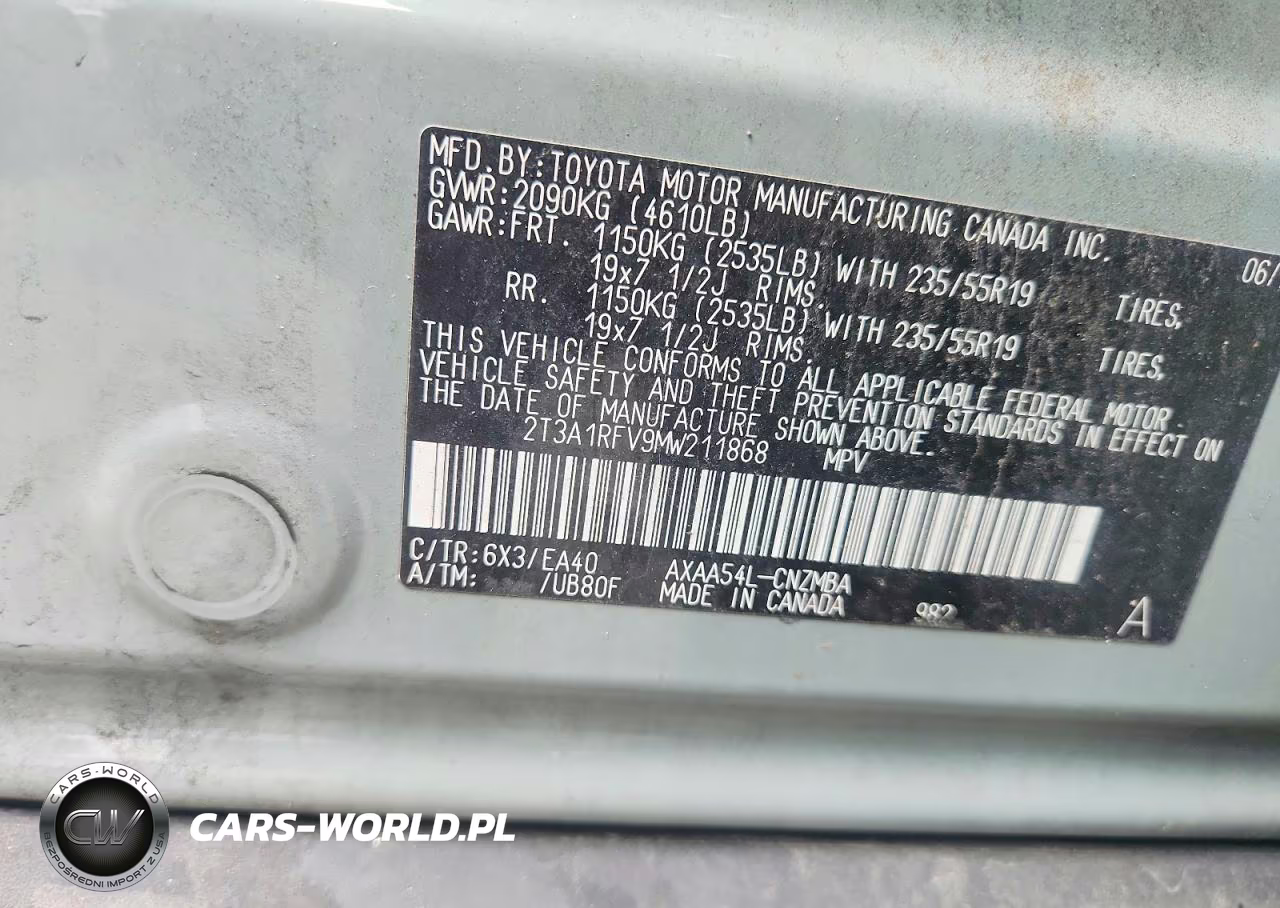 2021 Toyota Rav4 Xle Premium VIN:2T3A1RFV9MW211868 - 12