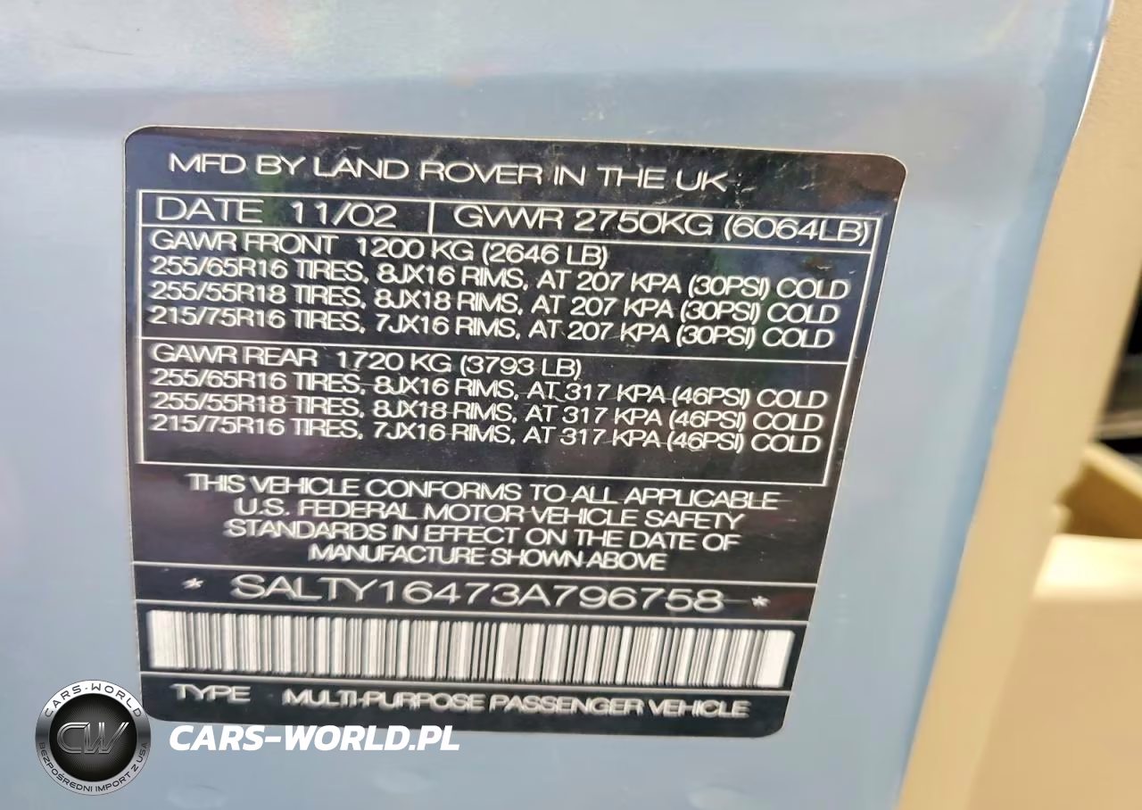 2003 Land Rover Discovery Ii Se VIN:SALTY16473A796758 - 13