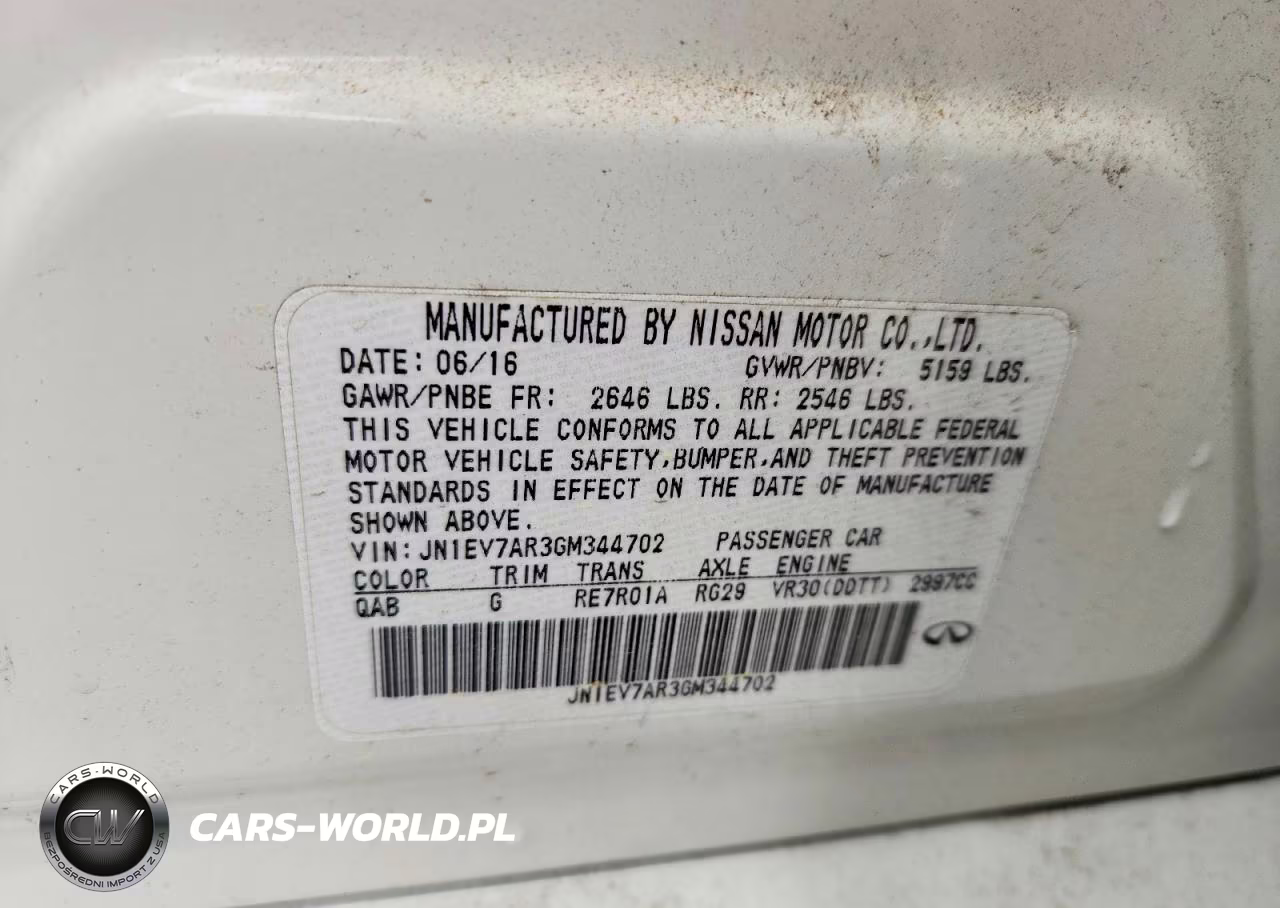 2016 Infiniti Q50 3.0T Premium VIN:JN1EV7AR3GM344702 - 12
