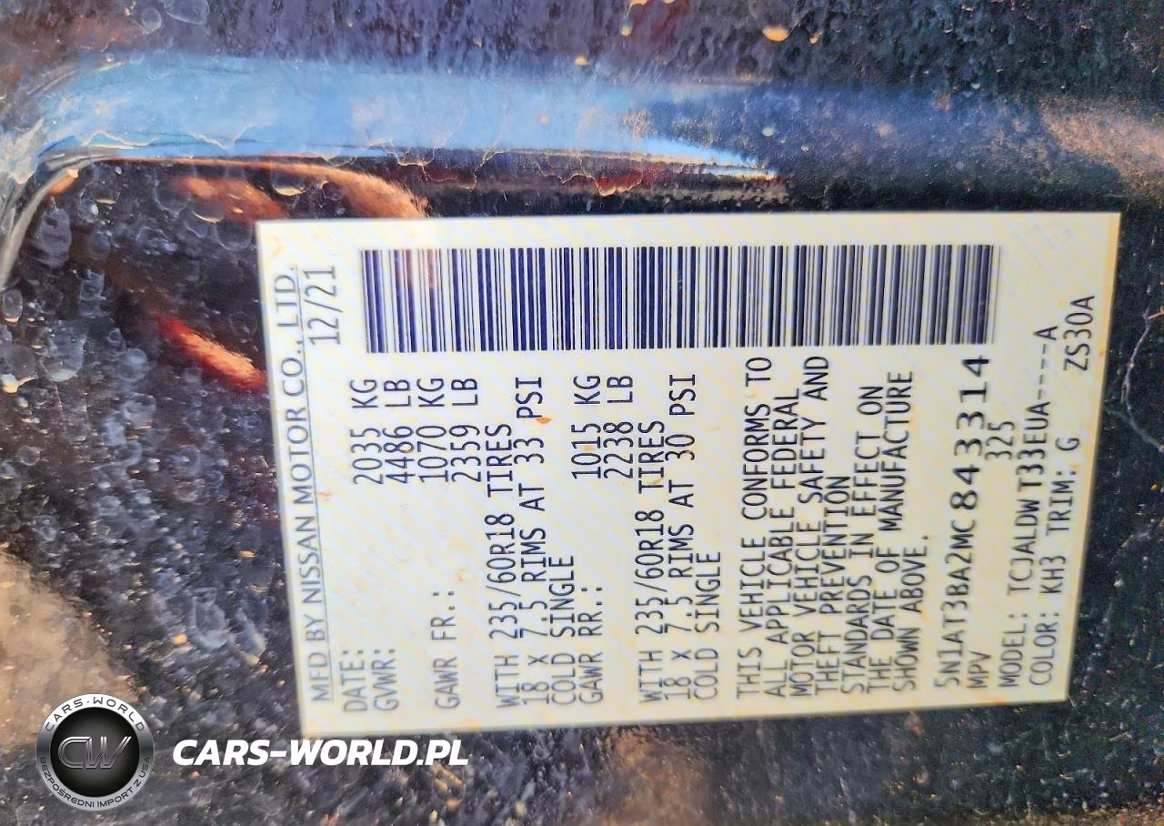 2021 Nissan Rogue Sv VIN:5N1AT3BA2MC843314 - 13