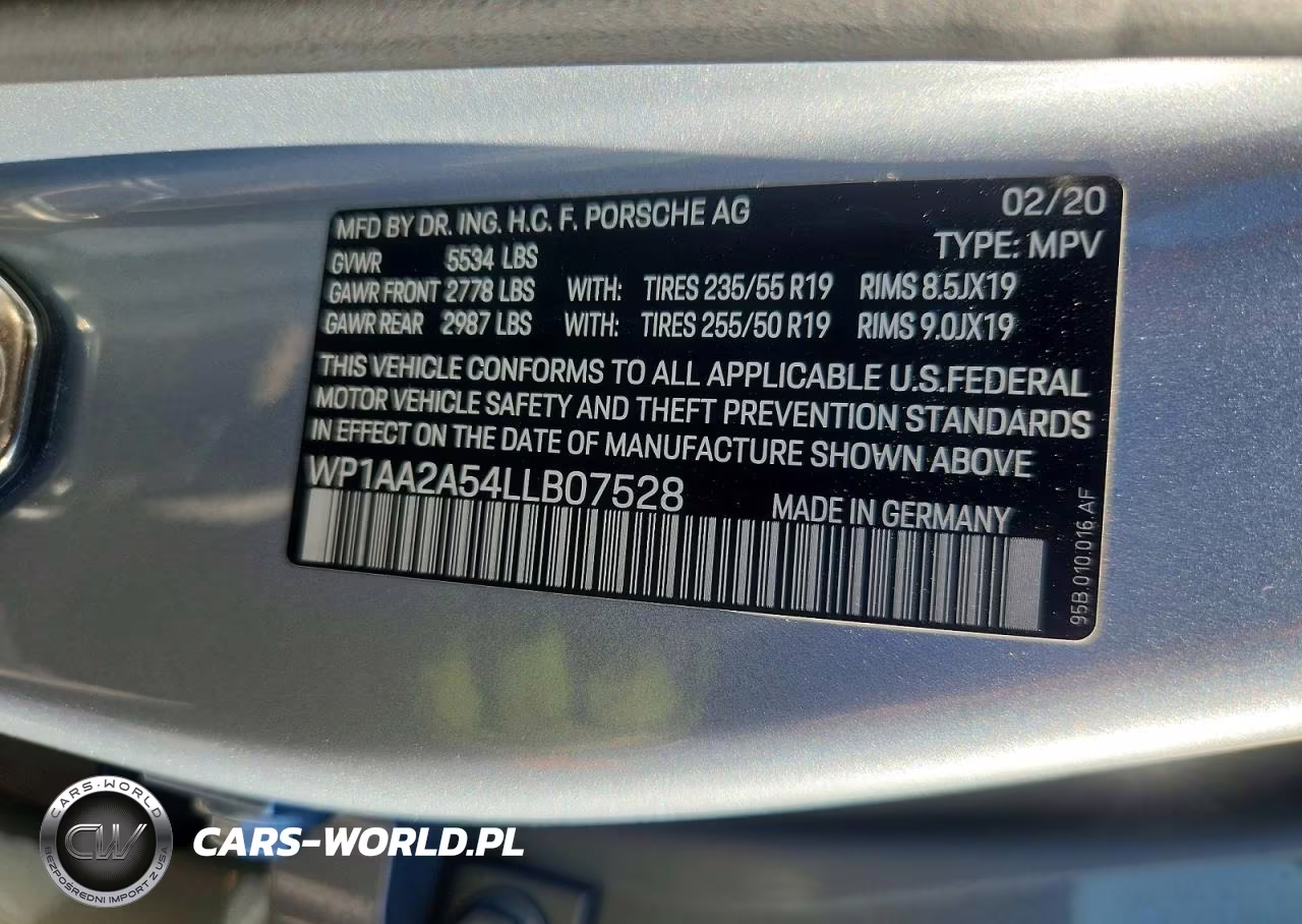 2020 Porsche Macan VIN:WP1AA2A54LLB07528 - 14