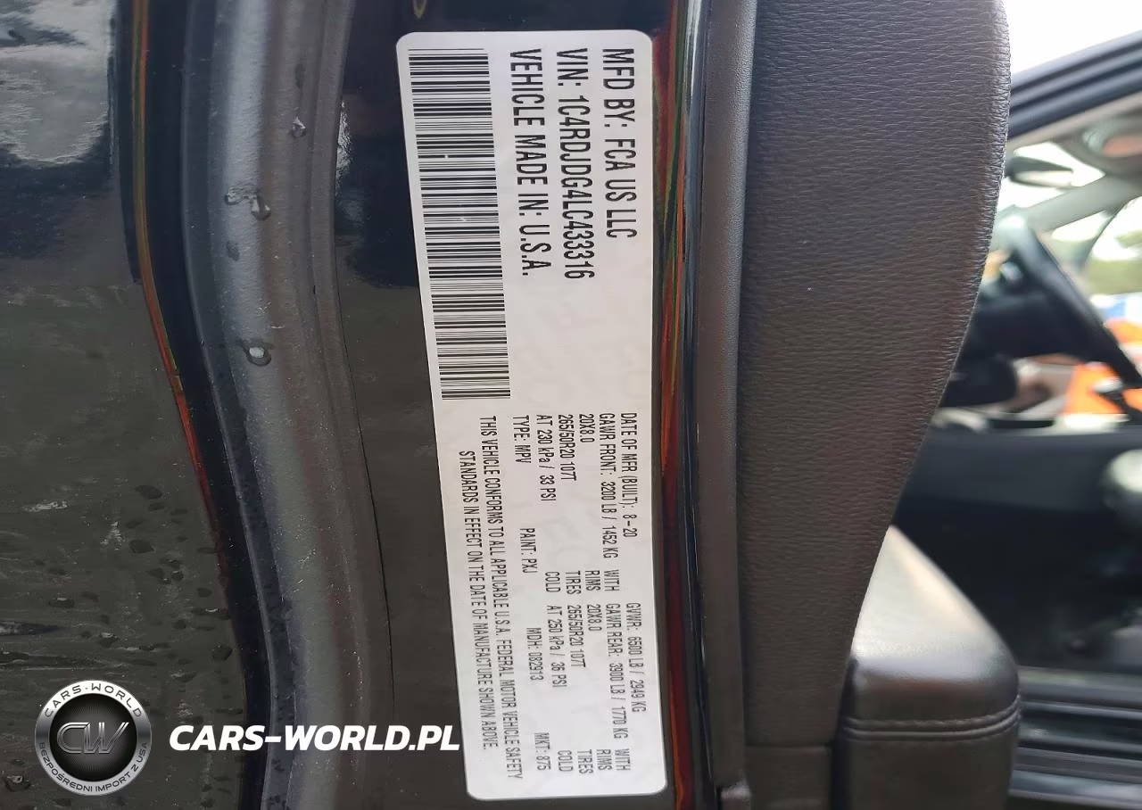 2020 Dodge Durango Gt VIN:1C4RDJDG4LC433316 - 13