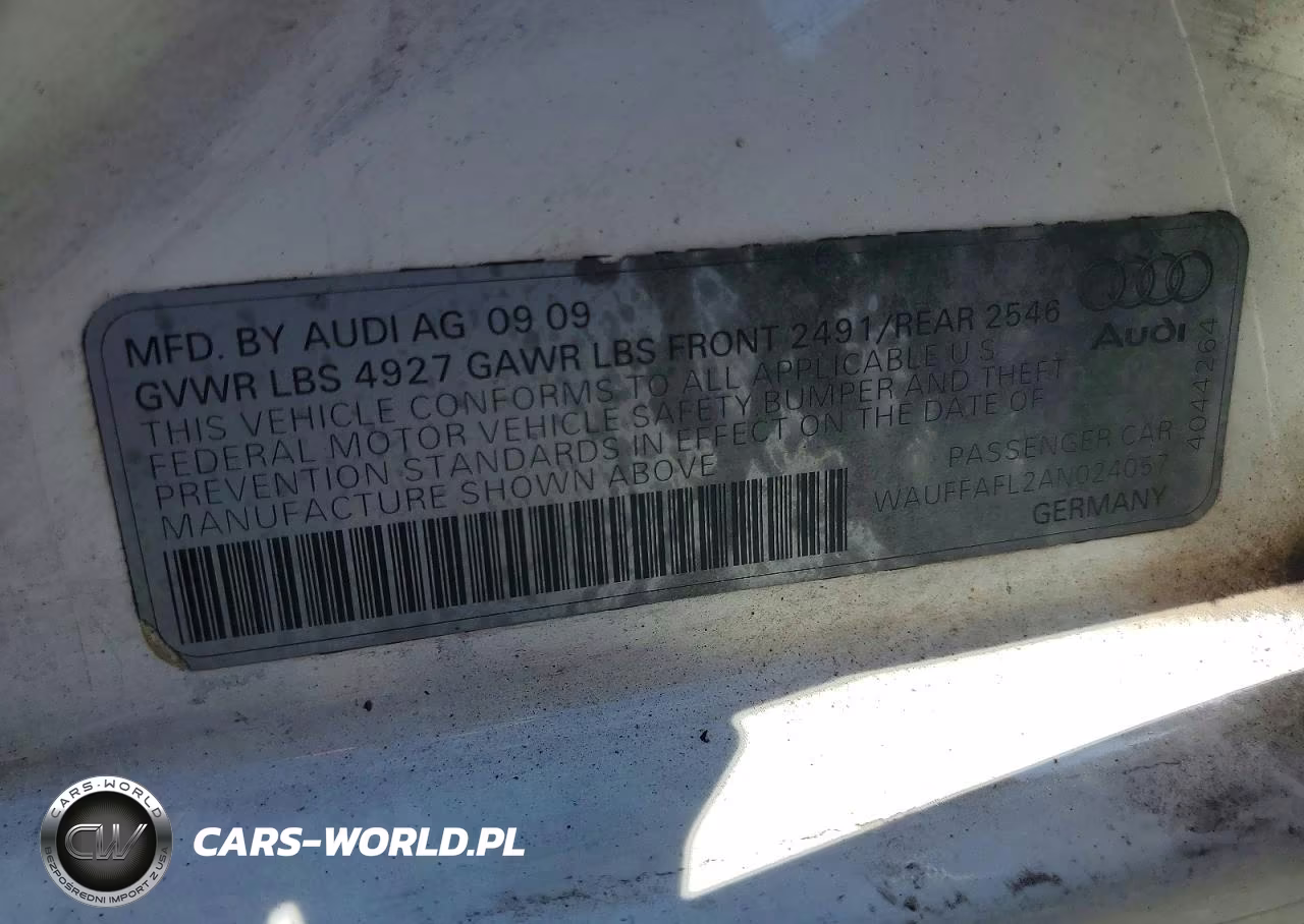 2010 Audi A4 Premium Plus VIN:WAUFFAFL2AN024057 - 13
