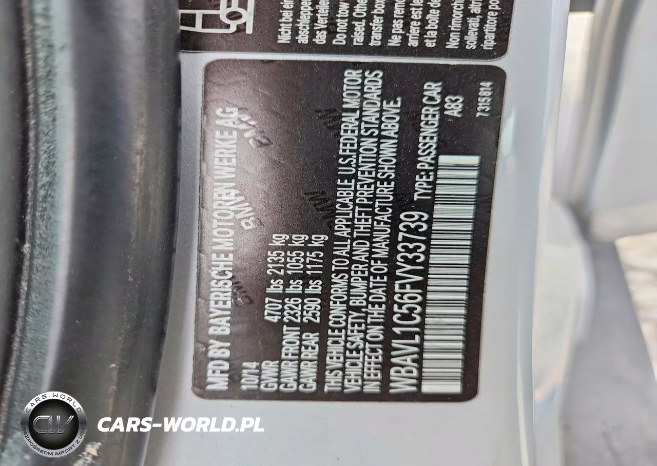 2015 BMW X1 xDrive28I VIN:WBAVL1C56FVY33739 - 12