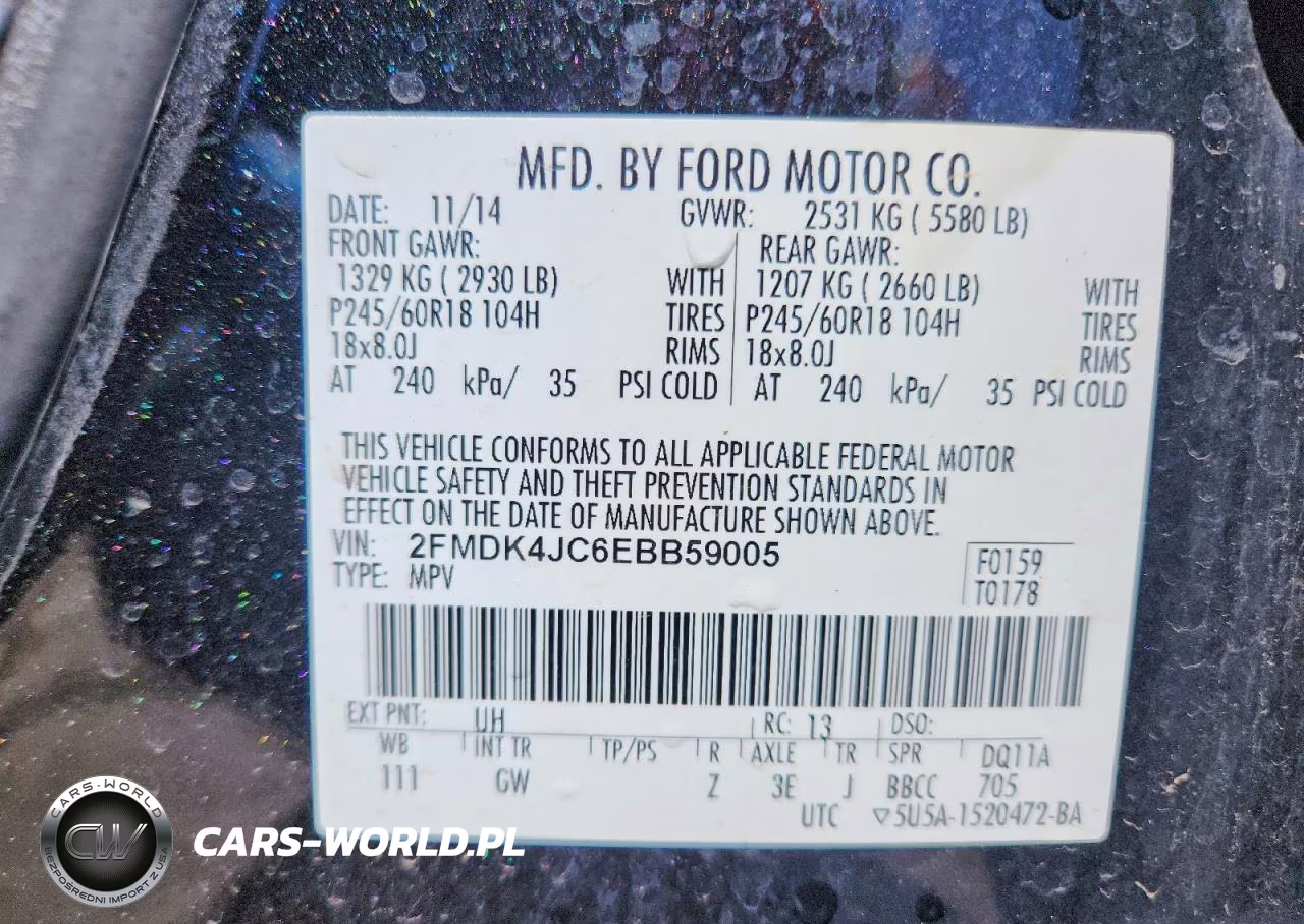 2014 Ford Edge Sel VIN:2FMDK4JC6EBB59005 - 13