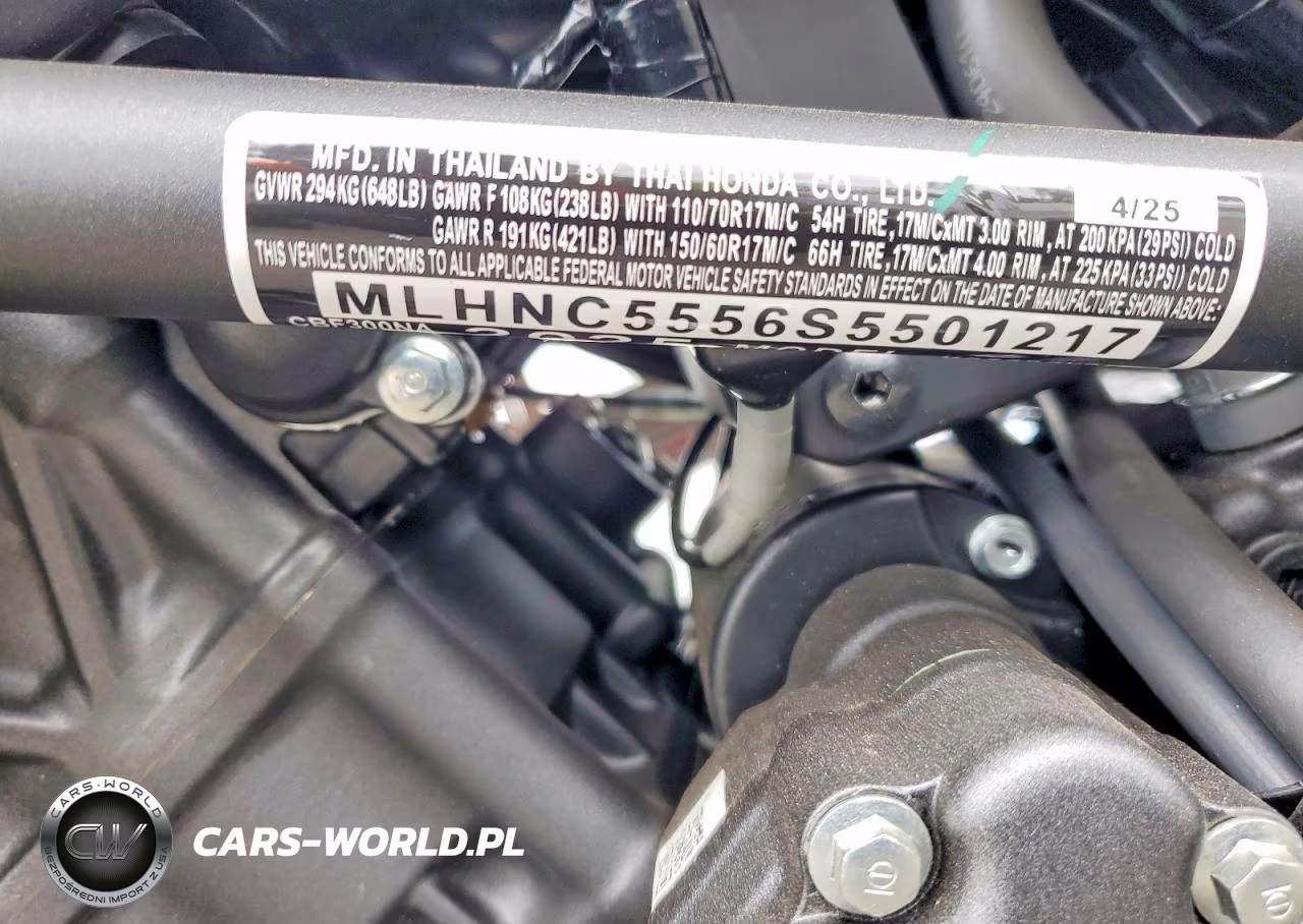 2025 Honda Cbf300 Na VIN:MLHNC5556S5501217 - 9