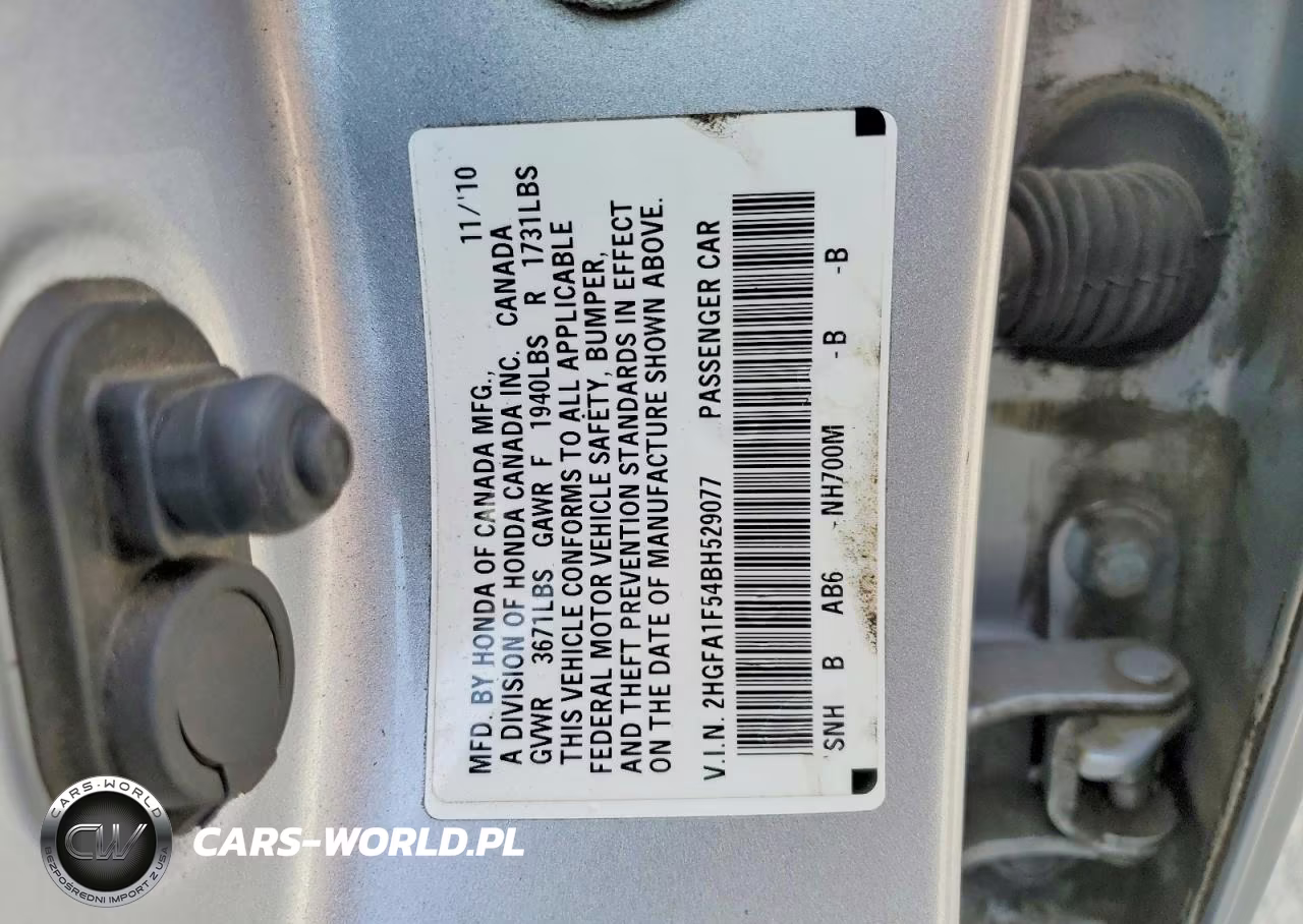 2011 Honda Civic Lx VIN:2HGFA1F54BH529077 - 12