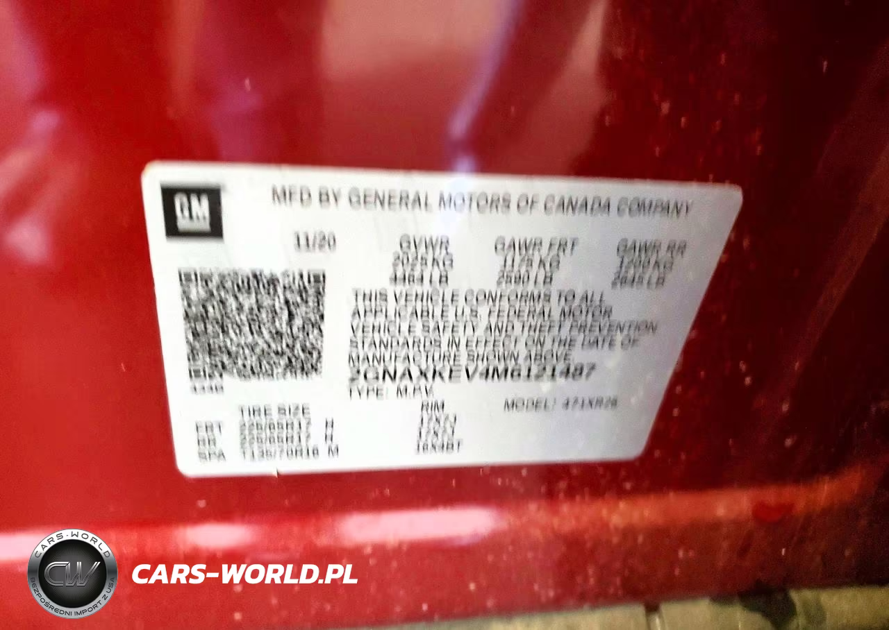 2021 Chevrolet Equinox Lt VIN:2GNAXKEV4M6121487 - 12