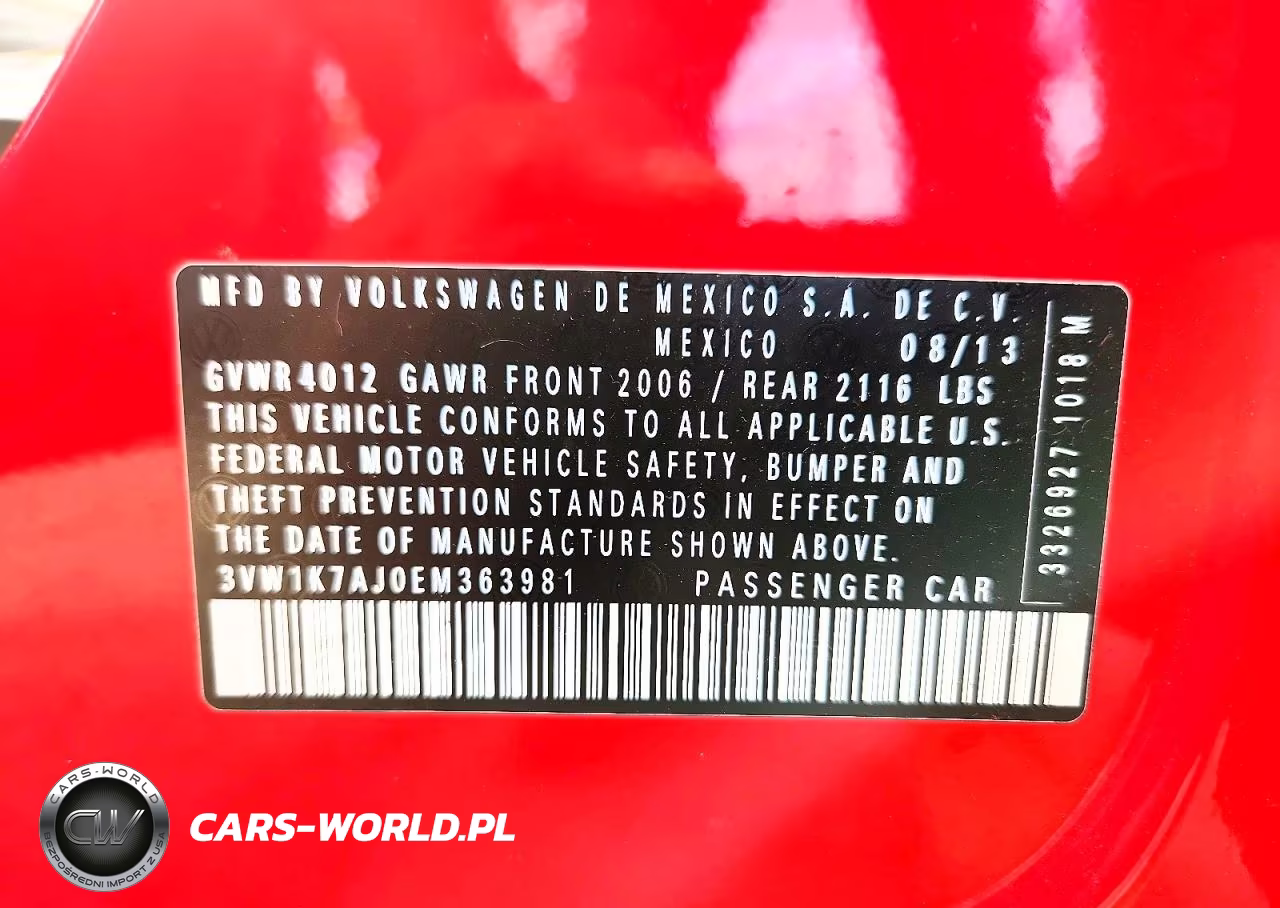 2014 Volkswagen Jetta Base VIN:3VW1K7AJ0EM363981 - 12