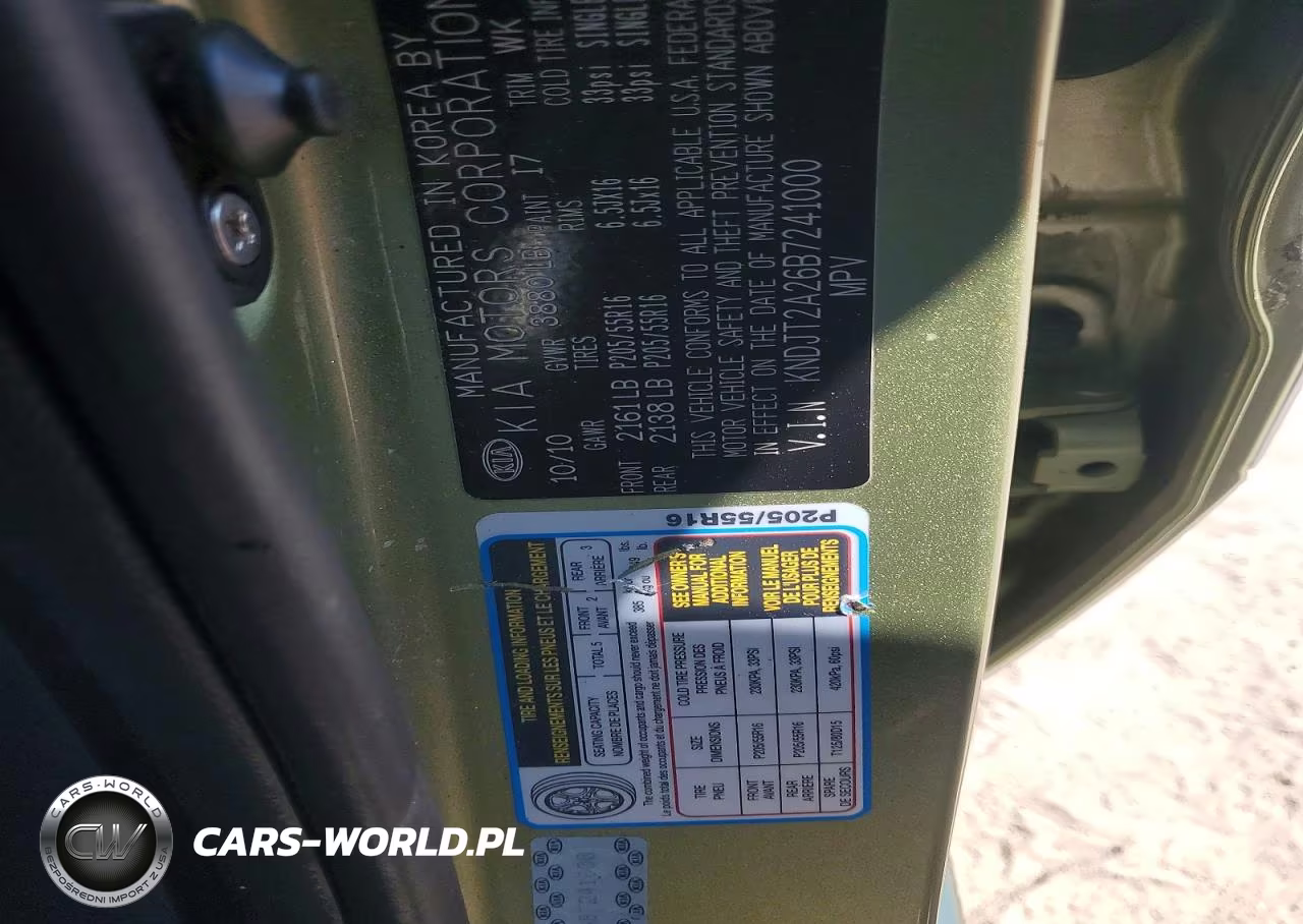 2011 Kia Soul + VIN:KNDJT2A26B7241000 - 12