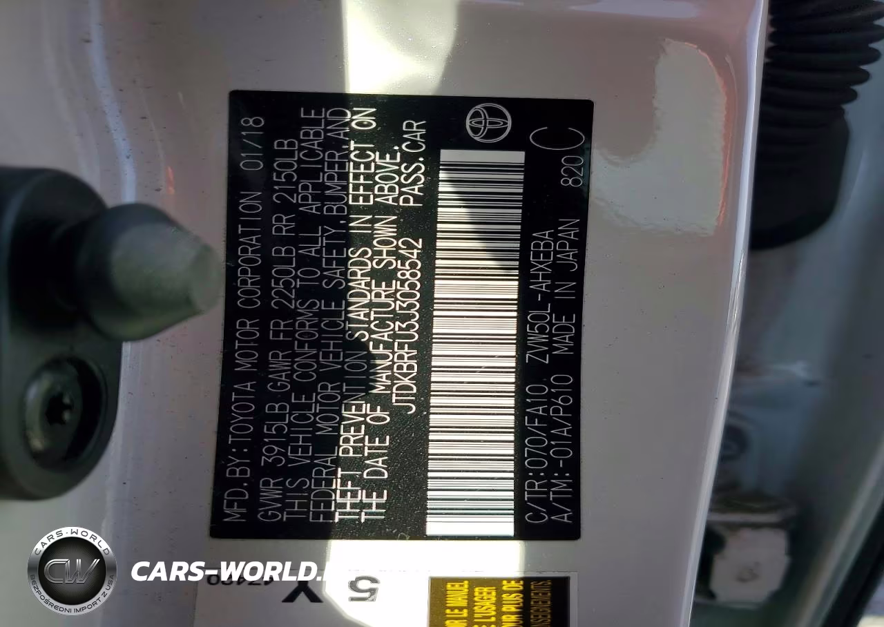 2018 Toyota Prius Two VIN:JTDKBRFU3J3058542 - 12