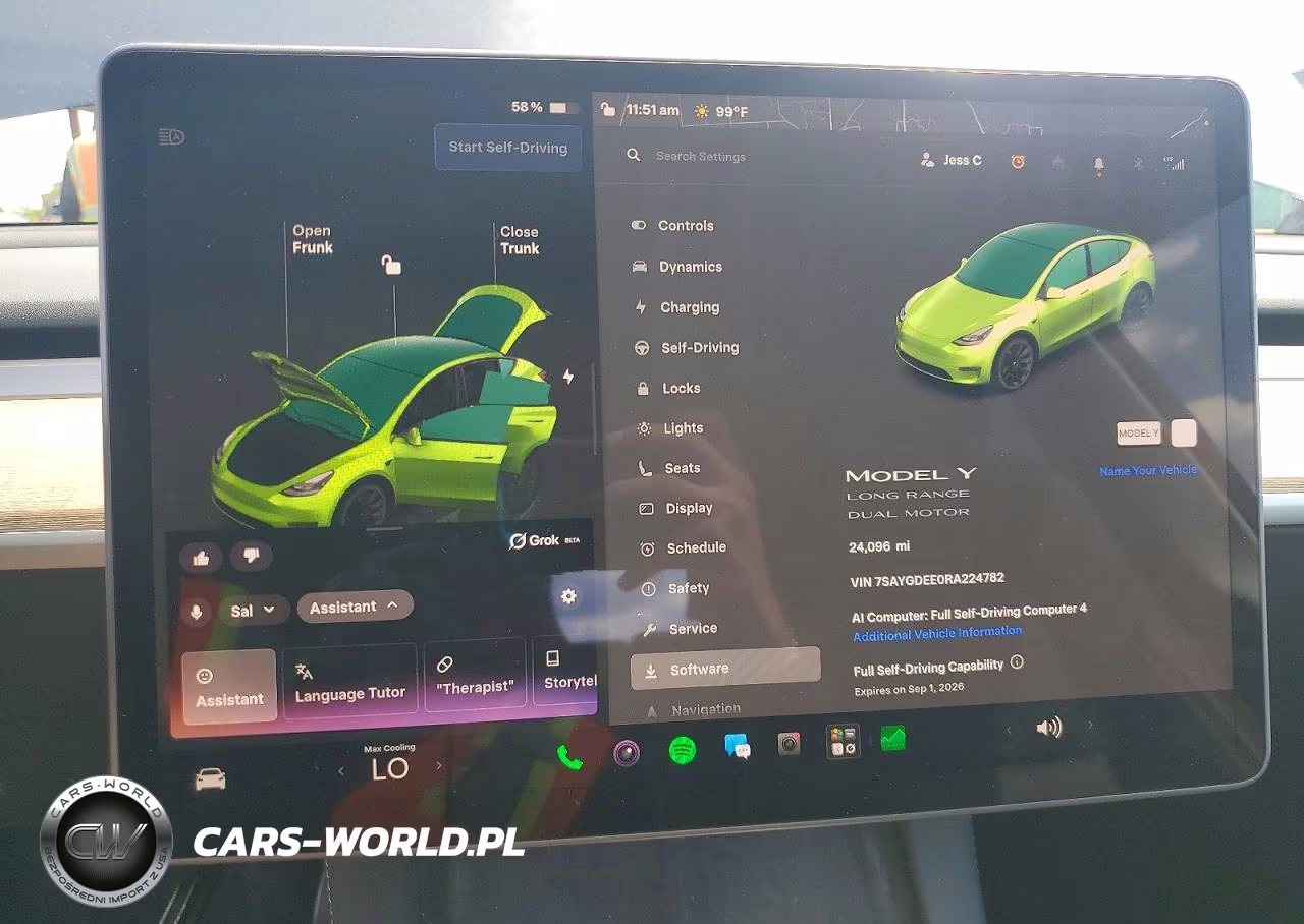 2024 Tesla Model Y VIN:7SAYGDEE0RA224782 - 9