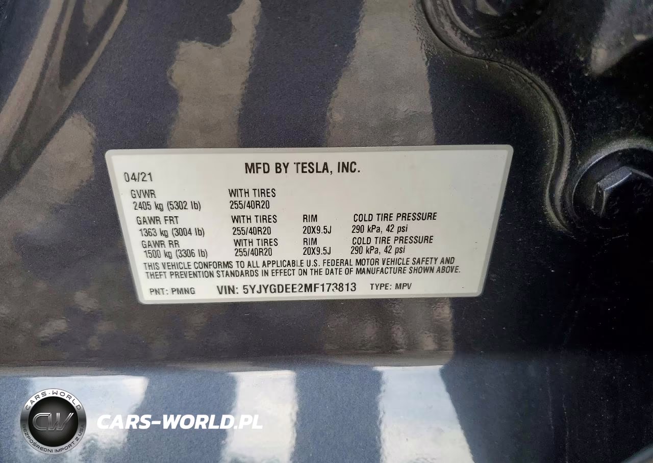 2021 Tesla Model Y VIN:5YJYGDEE2MF173813 - 12