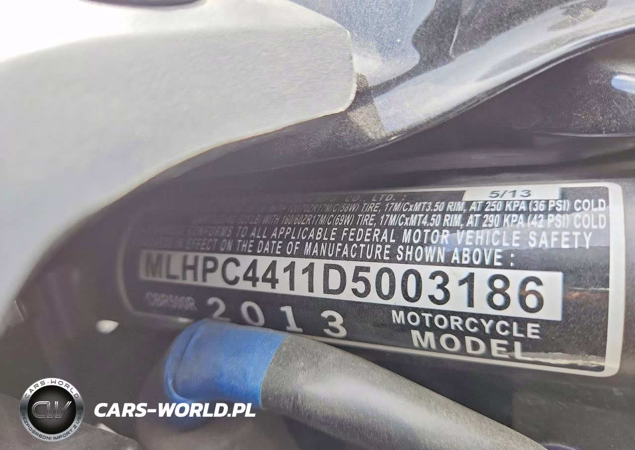 2013 Honda Cbr500 R VIN:MLHPC4411D5003186 - 9