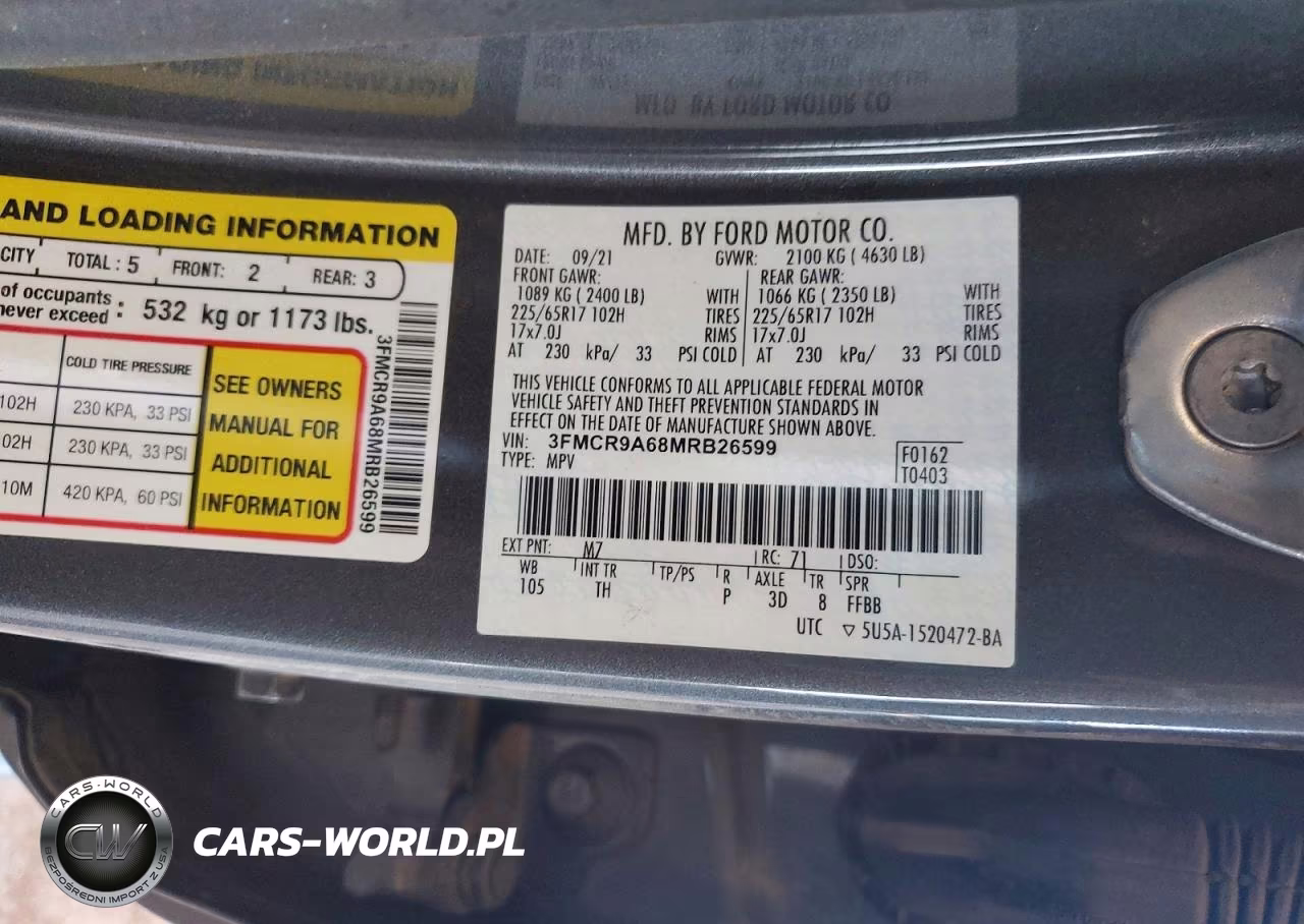 2021 Ford Bronco VIN:3FMCR9A68MRB26599 - 13