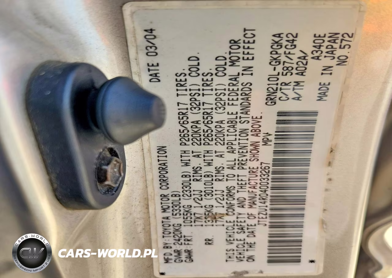 2004 Toyota 4Runner Sr5 VIN:JTEZU14R040033267 - 14
