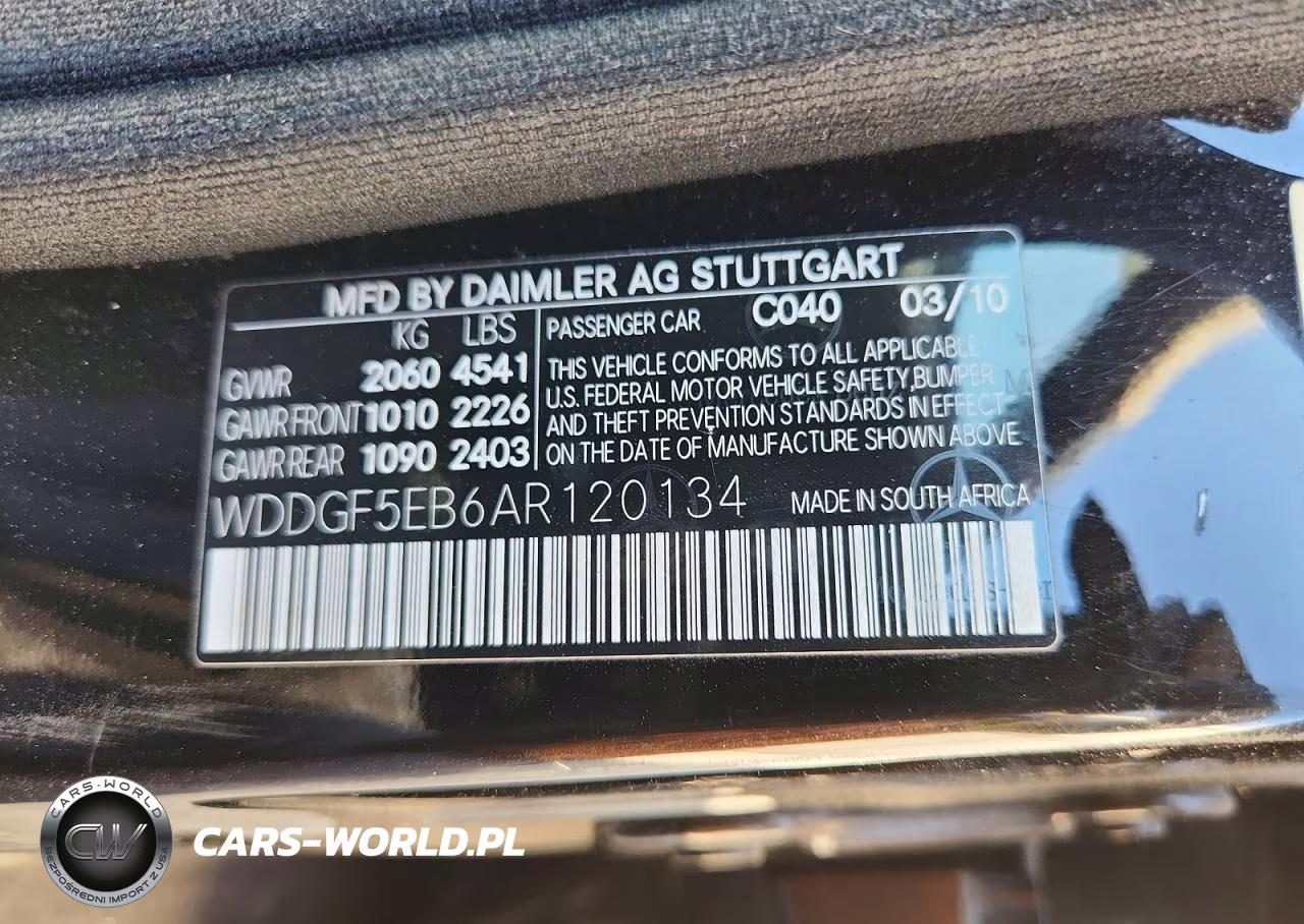 2010 Mercedes-Benz C 300 VIN:WDDGF5EB6AR120134 - 12
