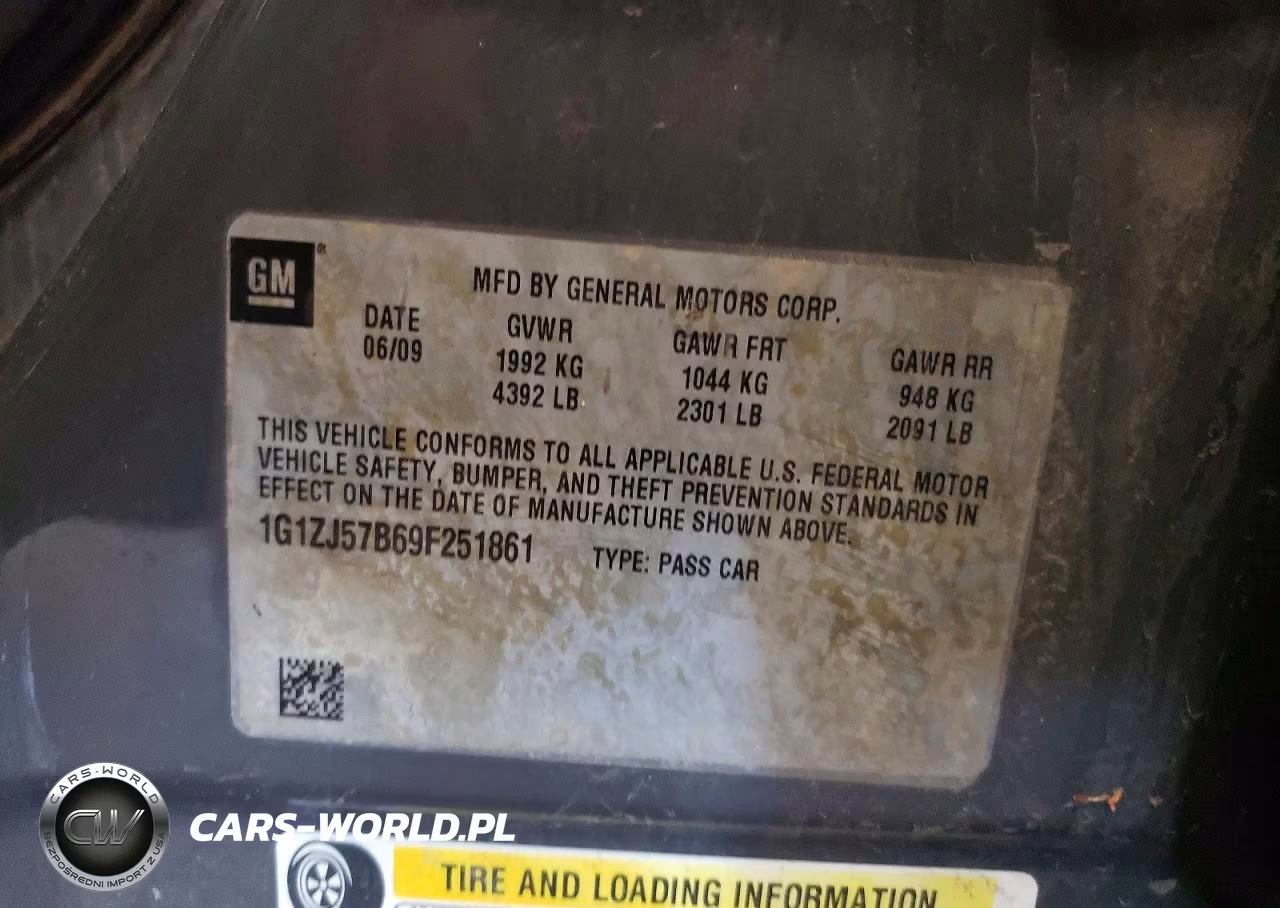 2009 Chevrolet Malibu 2Lt VIN:1G1ZJ57B69F251861 - 12