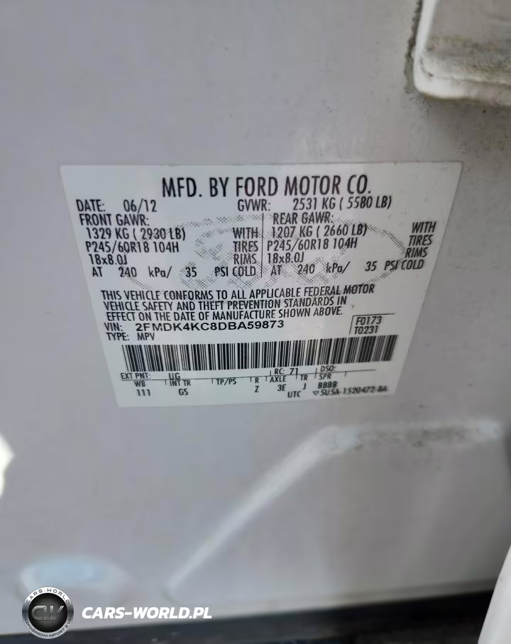 2013 Ford Edge Limited VIN:2FMDK4KC8DBA59873 - 13