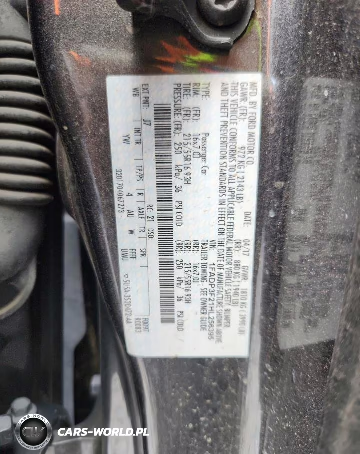 2017 Ford Focus Se VIN:1FADP3F21HL256395 - 12