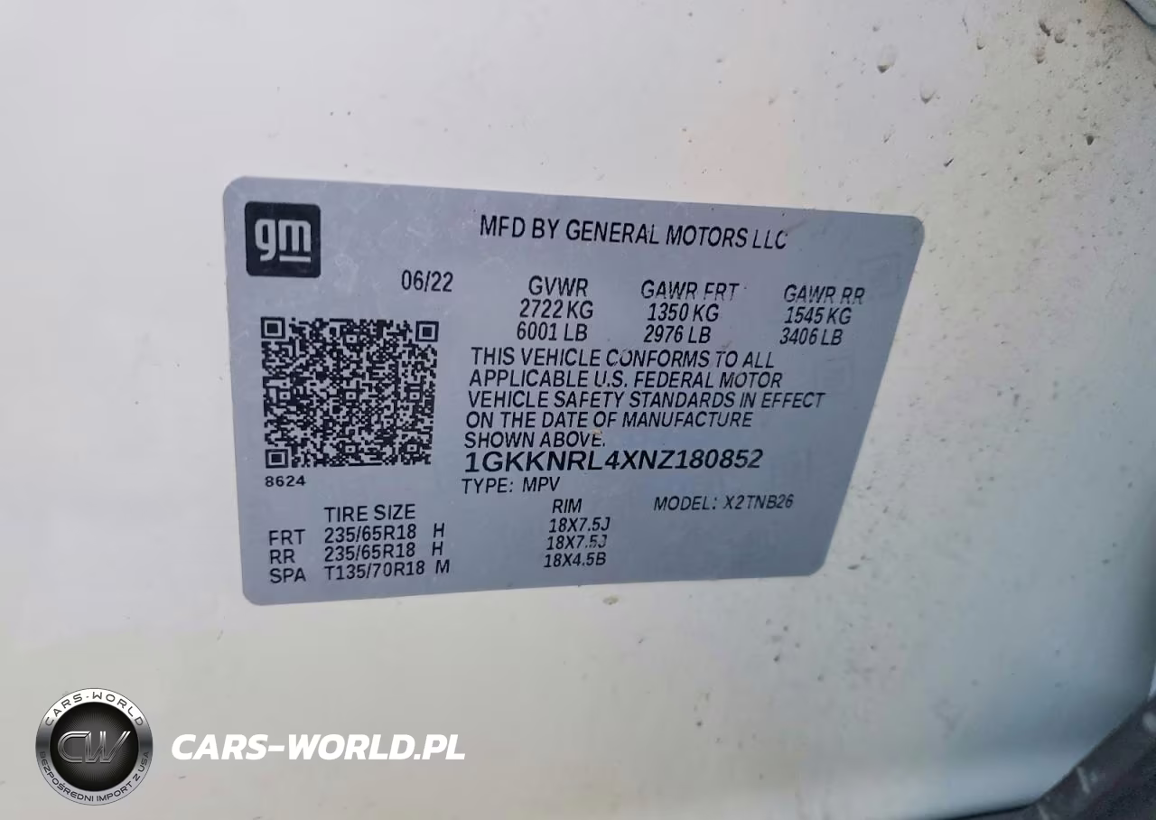 2022 GMC Acadia Sle VIN:1GKKNRL4XNZ180852 - 13