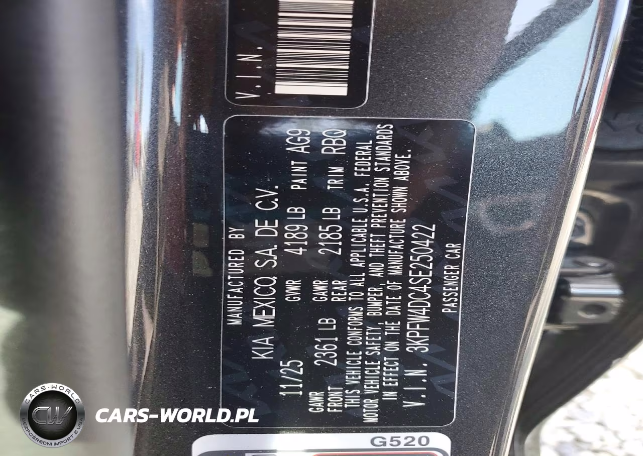 2025 Kia K4 Gt-Line Turbo VIN:3KPFW4DC4SE250422 - 13