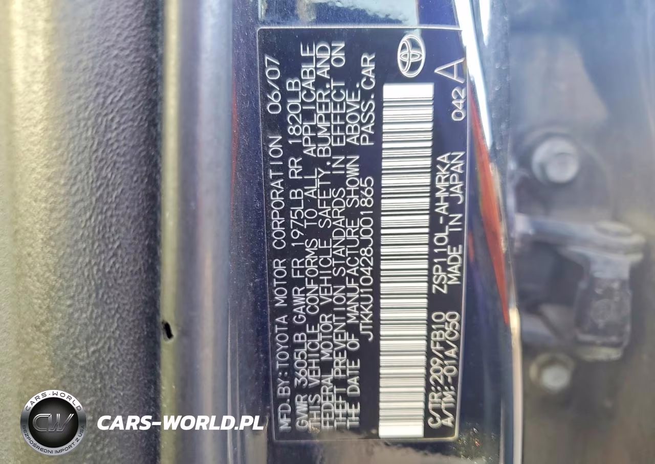 2008 Scion Xd Base VIN:JTKKU10428J001865 - 13