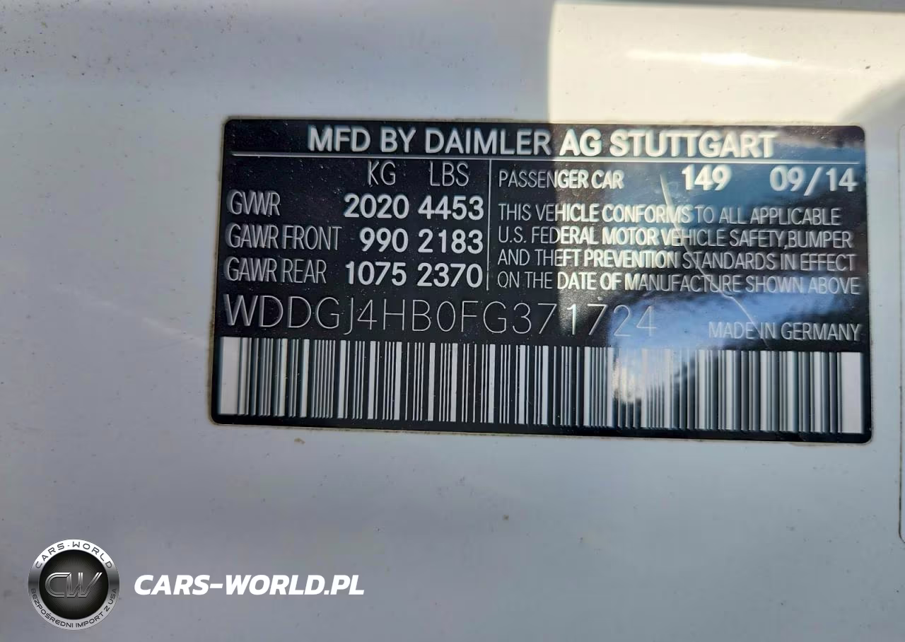 2015 Mercedes-Benz C 250 VIN:WDDGJ4HB0FG371724 - 12