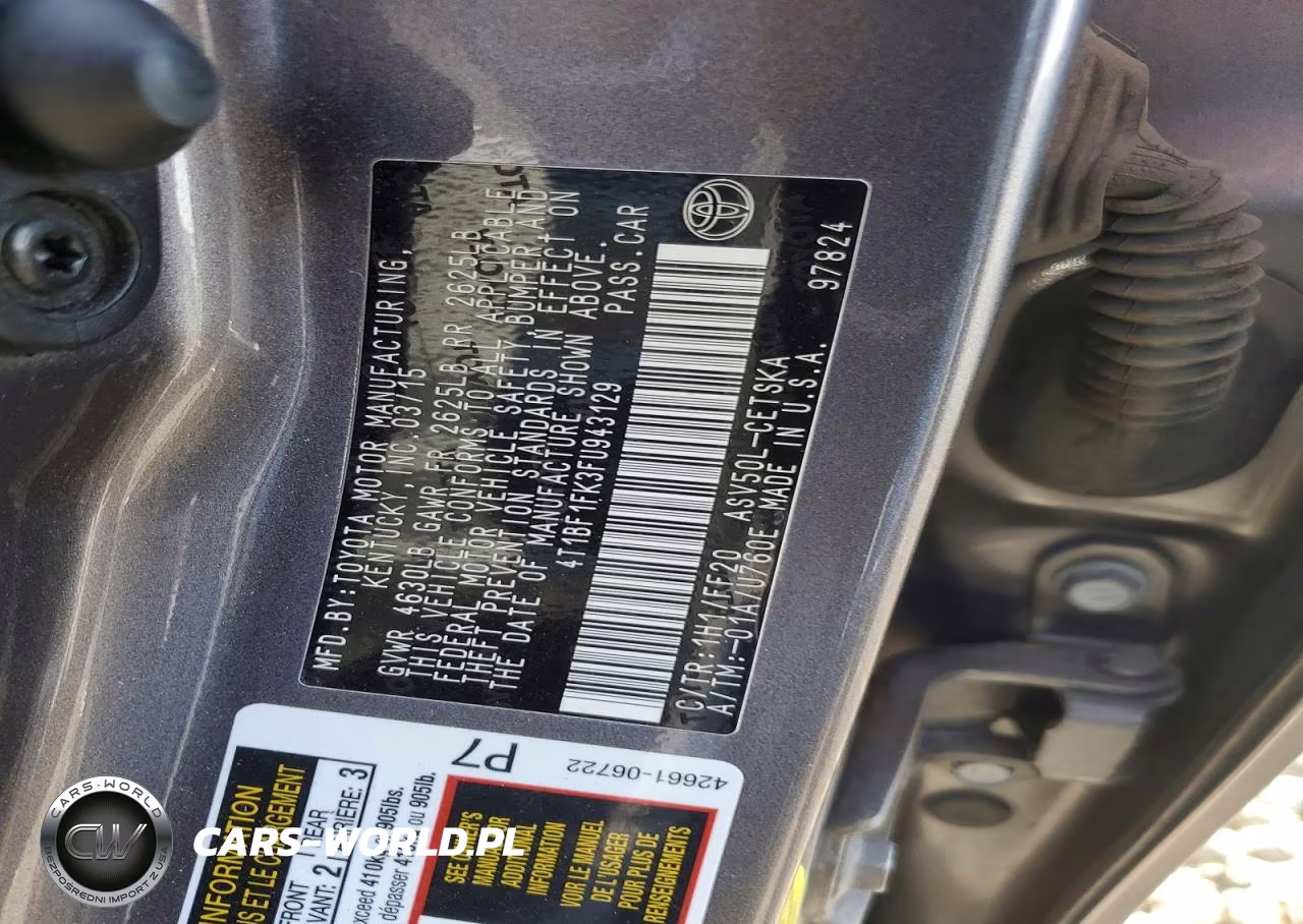 2015 Toyota Camry Se VIN:4T1BF1FK3FU943129 - 12