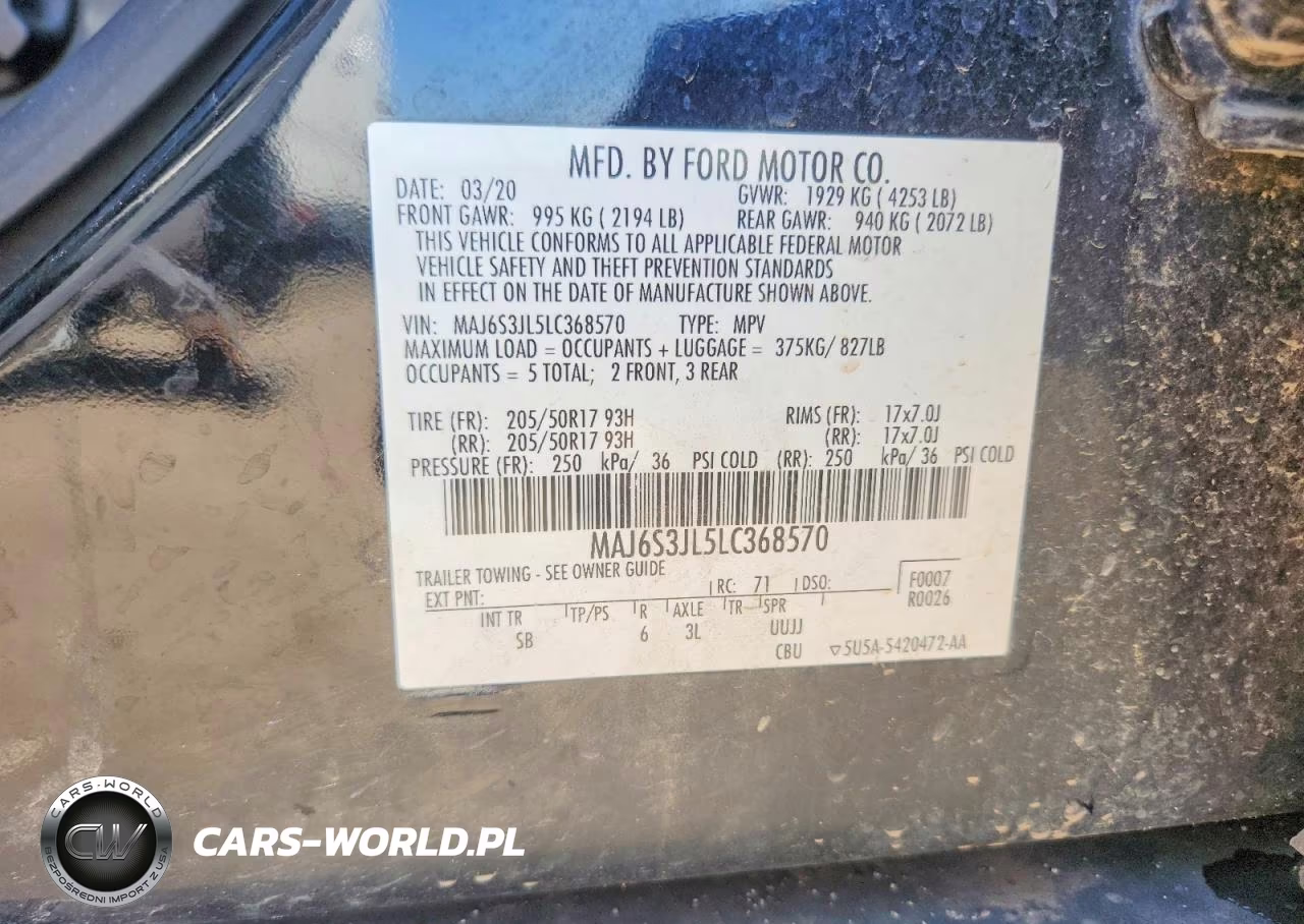 2020 Ford Ecosport Ses VIN:MAJ6S3JL5LC368570 - 12