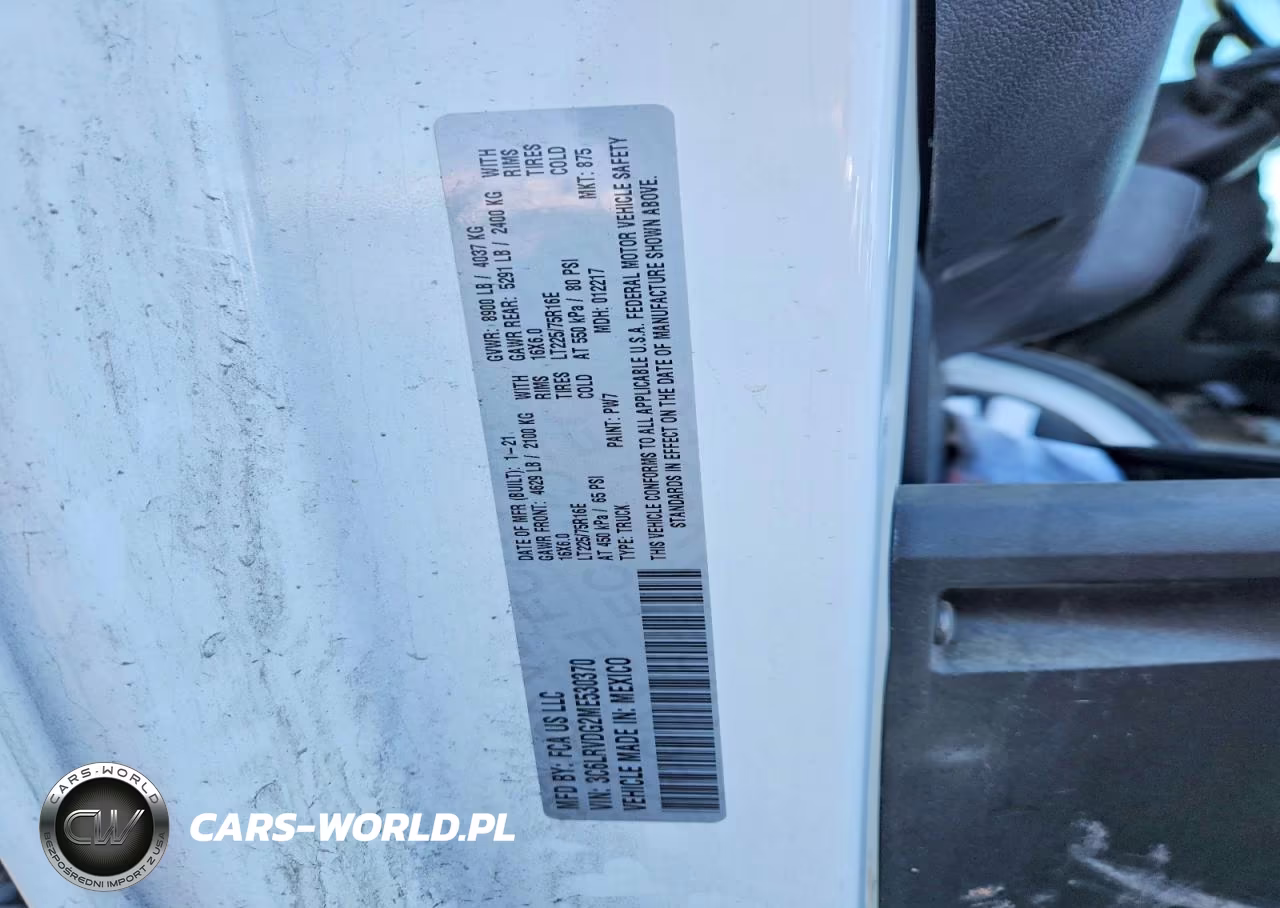 2021 Ram Promaster 2500 2500 High VIN:3C6LRVDG2ME530370 - 13