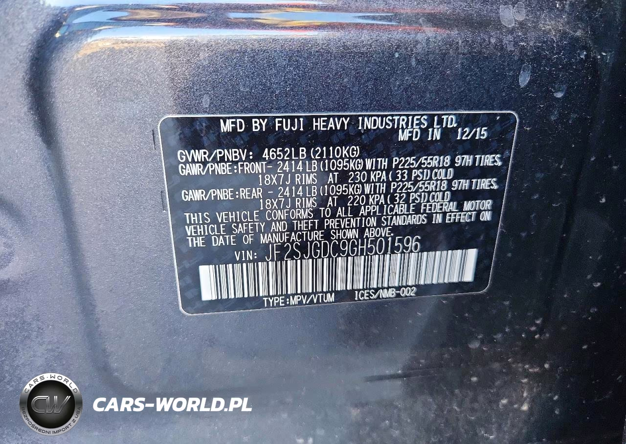 2016 Subaru Forester 2.0Xt Premium VIN:JF2SJGDC9GH501596 - 13