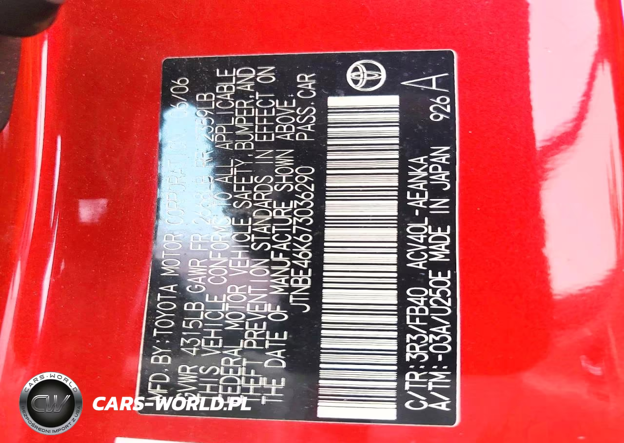 2007 Toyota Camry Le VIN:JTNBE46K673036290 - 12