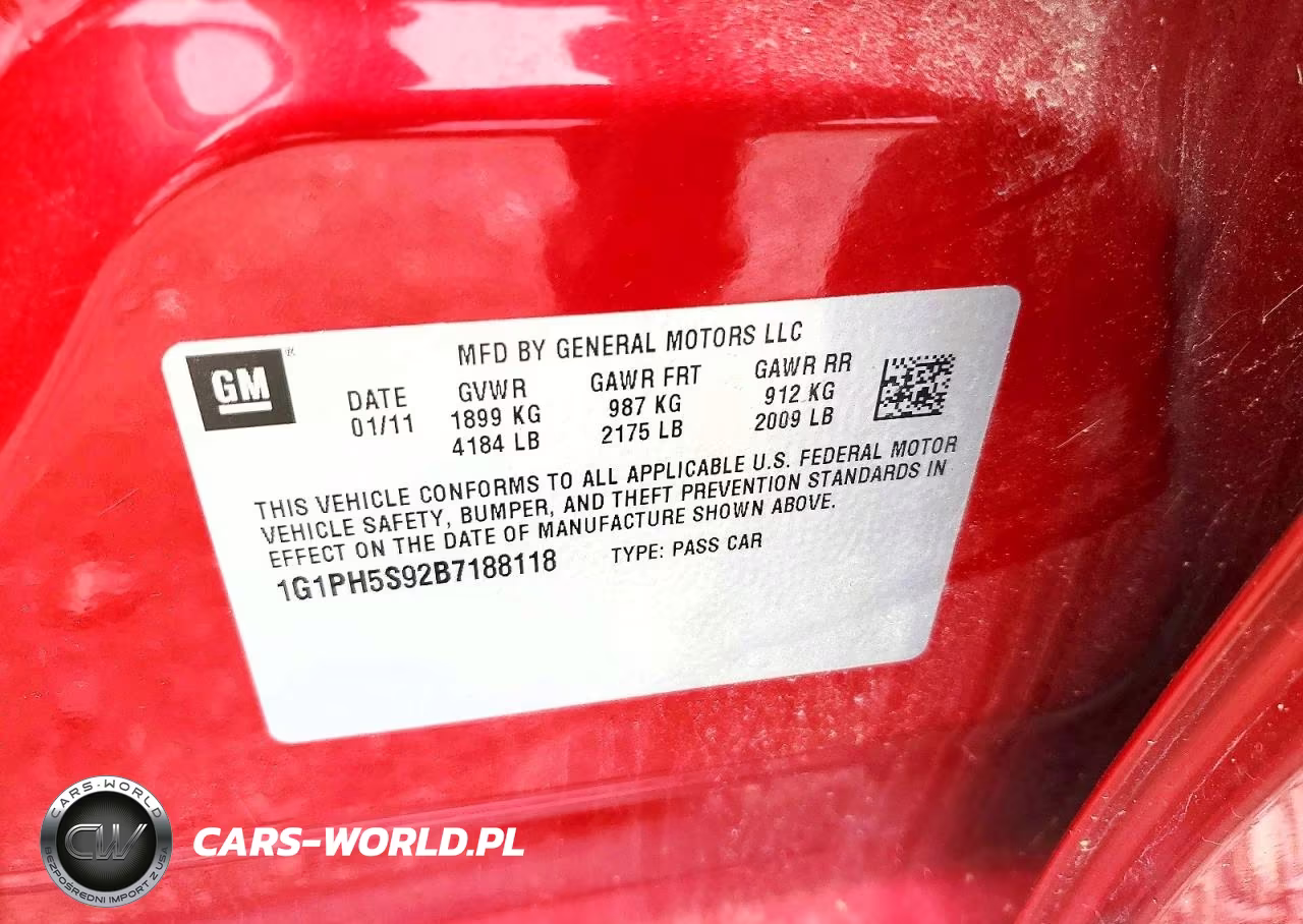 2011 Chevrolet Cruze Ltz VIN:1G1PH5S92B7188118 - 12