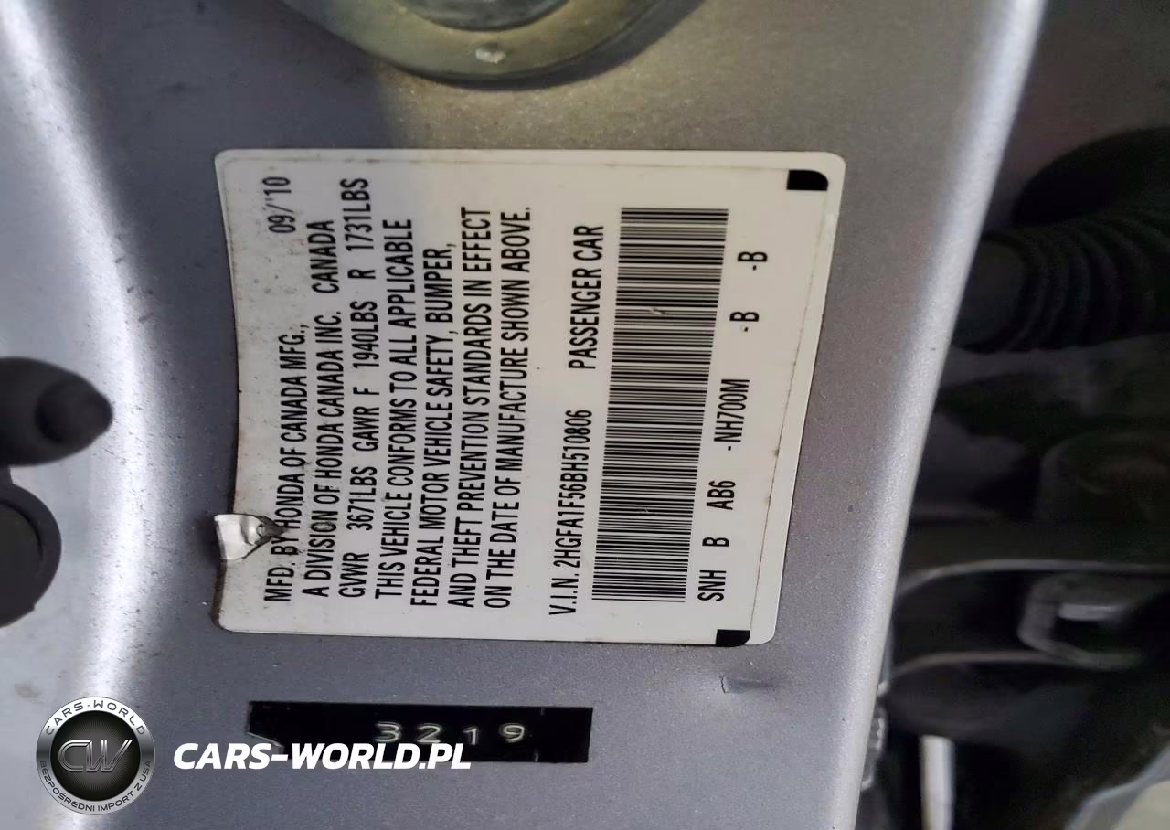 2011 Honda Civic VIN:2HGFA1F56BH510806 - 13