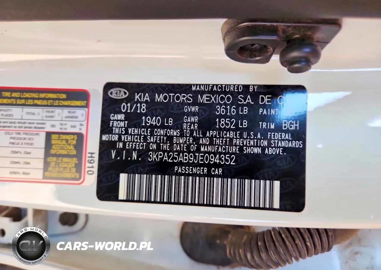 2018 Kia Rio 5-Door S VIN:3KPA25AB9JE094352 - 12