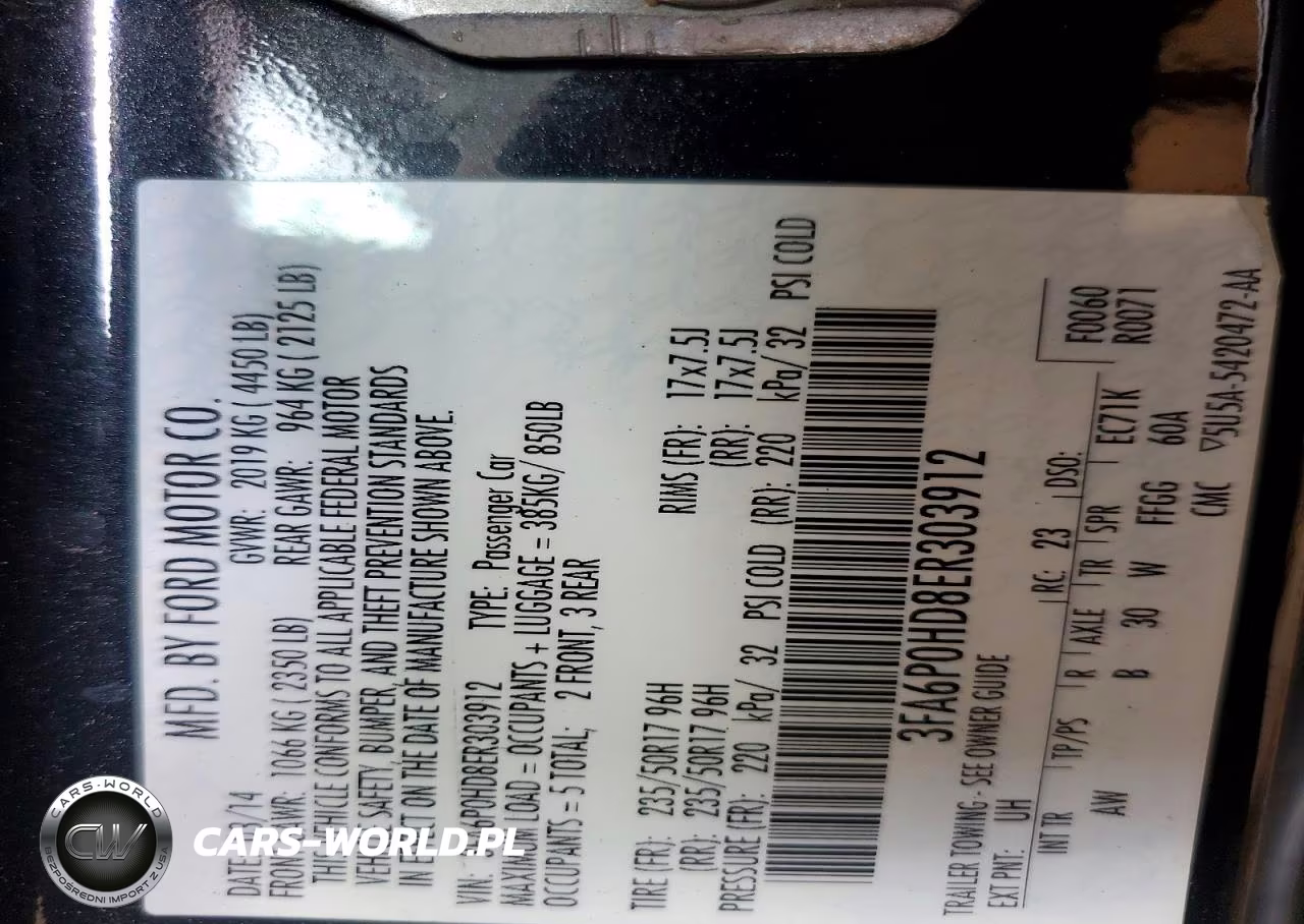 2014 Ford Fusion Se VIN:3FA6P0HD8ER303912 - 12
