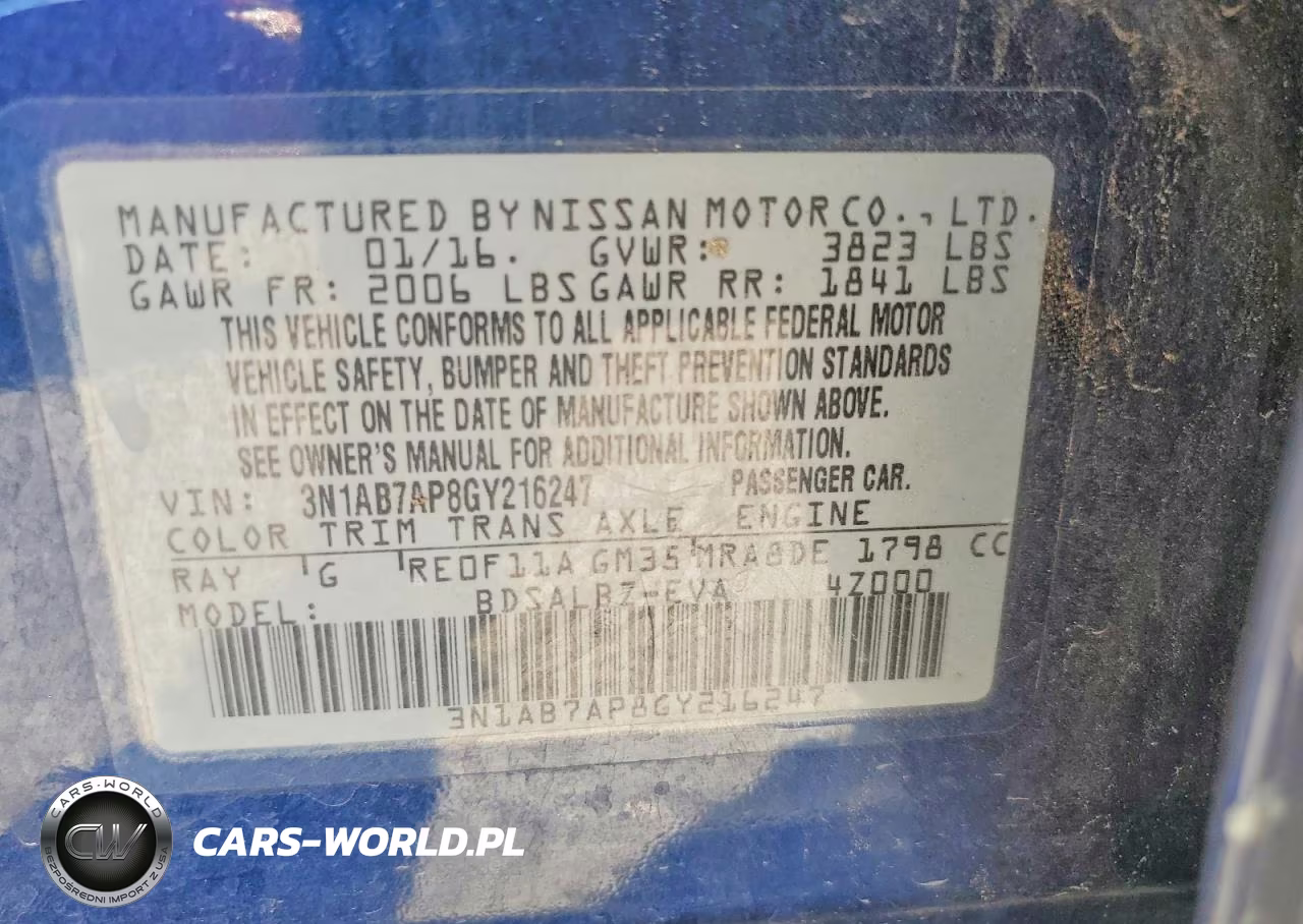 2016 Nissan Sentra S VIN:3N1AB7AP8GY216247 - 12