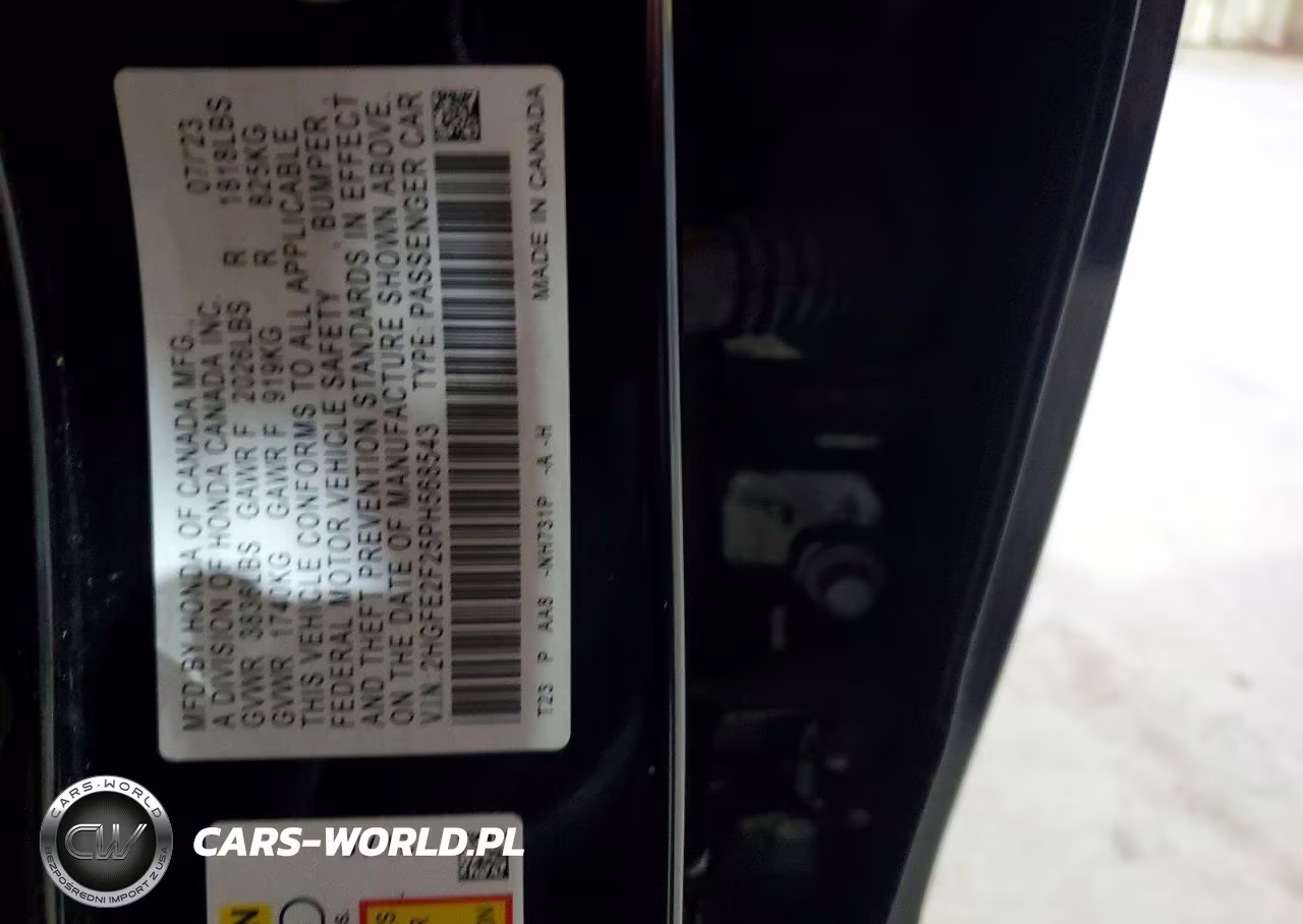 2023 Honda Civic Lx VIN:2HGFE2F25PH568543 - 12