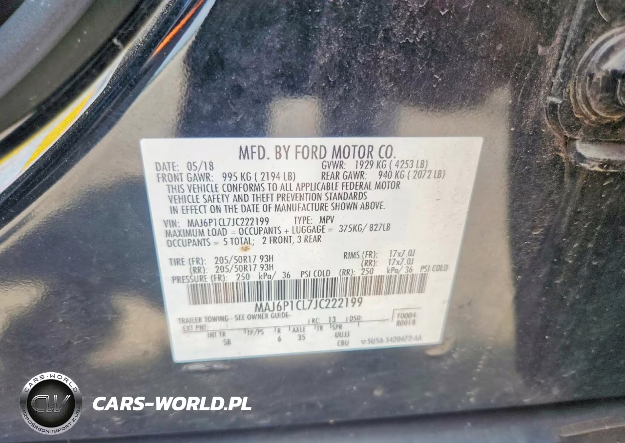 2018 Ford Ecosport Ses VIN:MAJ6P1CL7JC222199 - 13