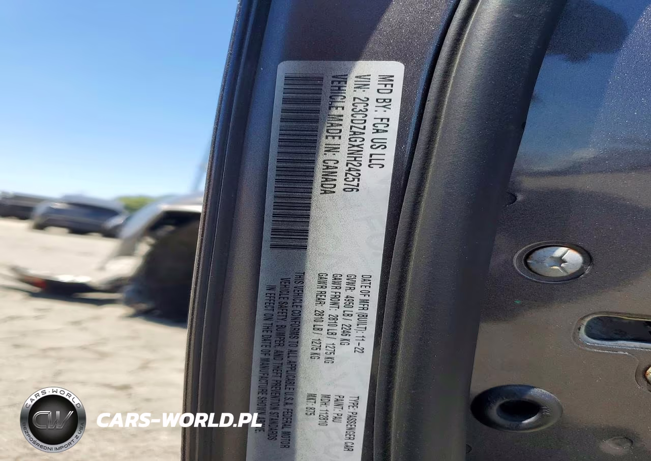 2022 Dodge Challenger Sxt VIN:2C3CDZAGXNH242576 - 13