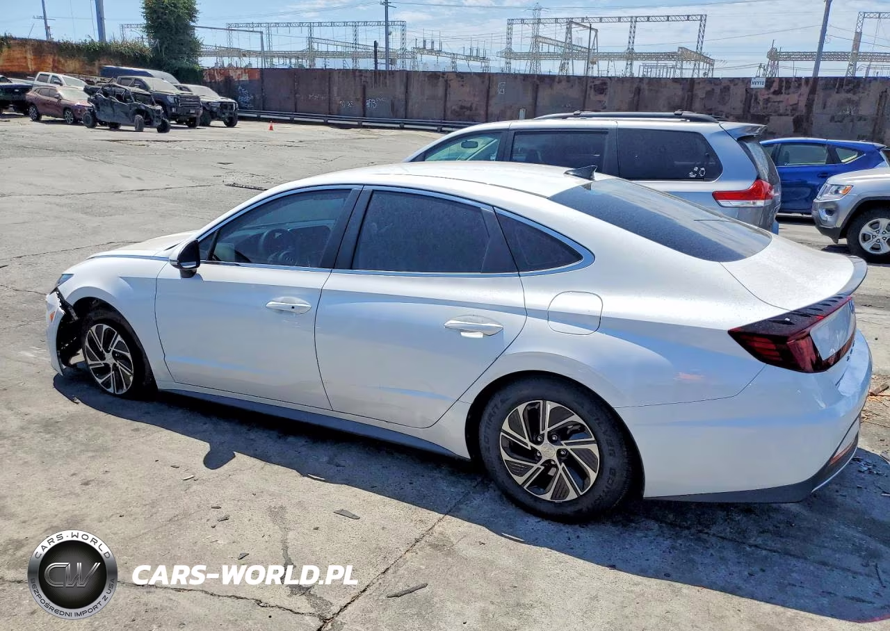 2021 Hyundai Sonata Hybrid Blue VIN:KMHL24JJ7MA036155 - 2