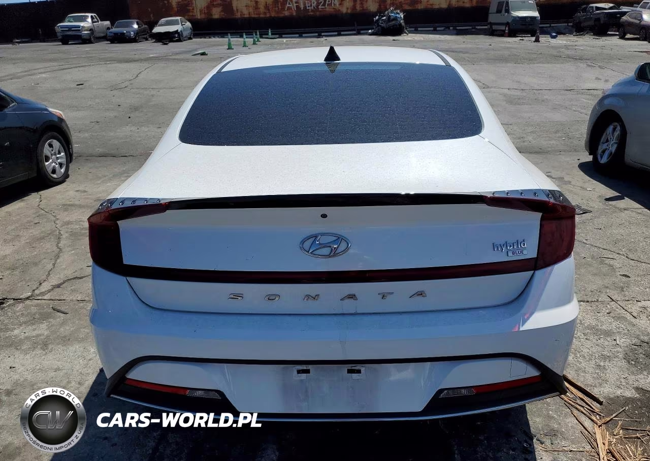 2021 Hyundai Sonata Hybrid Blue VIN:KMHL24JJ7MA036155 - 6