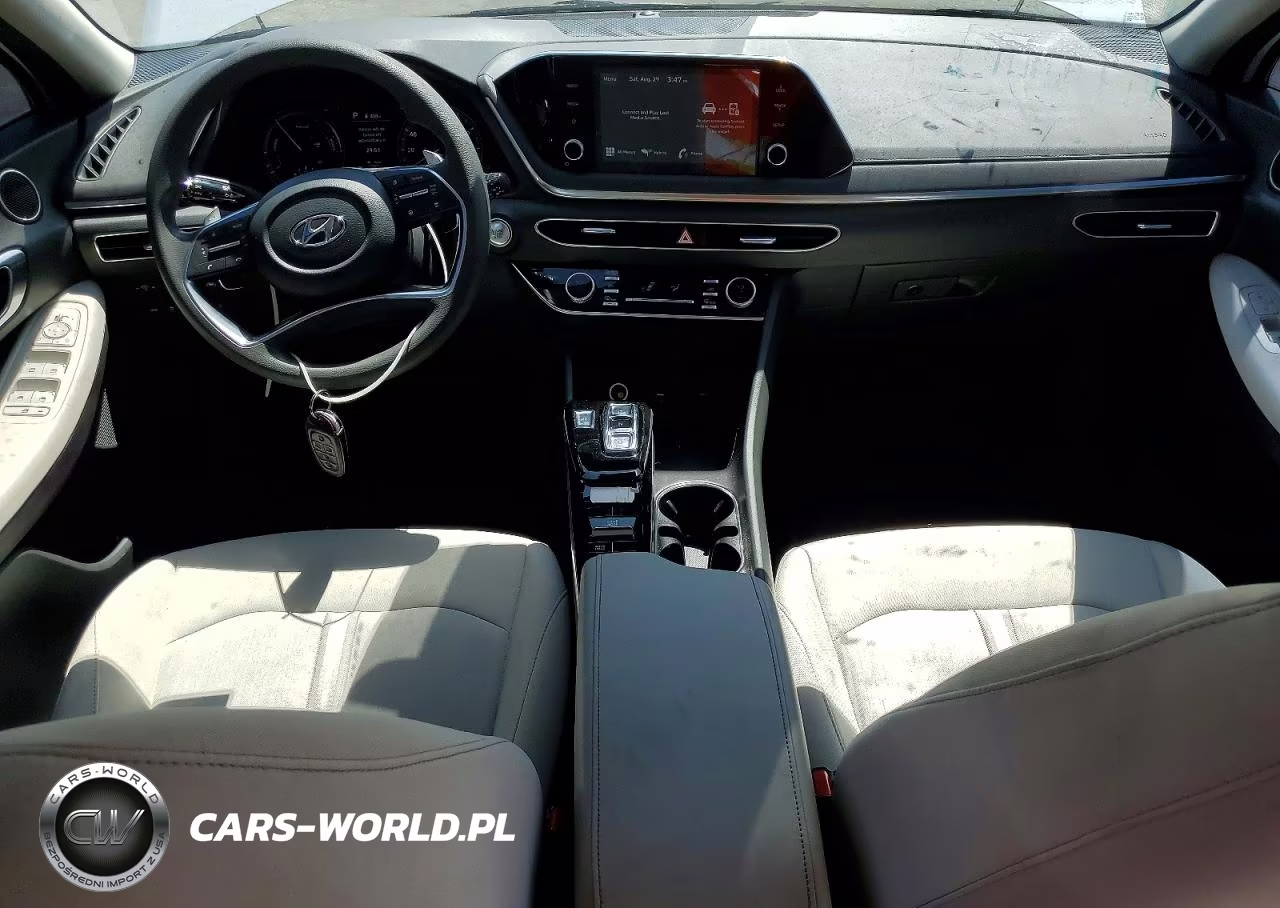 2021 Hyundai Sonata Hybrid Blue VIN:KMHL24JJ7MA036155 - 8