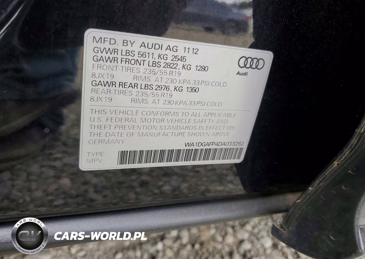 2013 Audi Q5 Premium Plus VIN:WA1DGAFP4DA033262 - 13