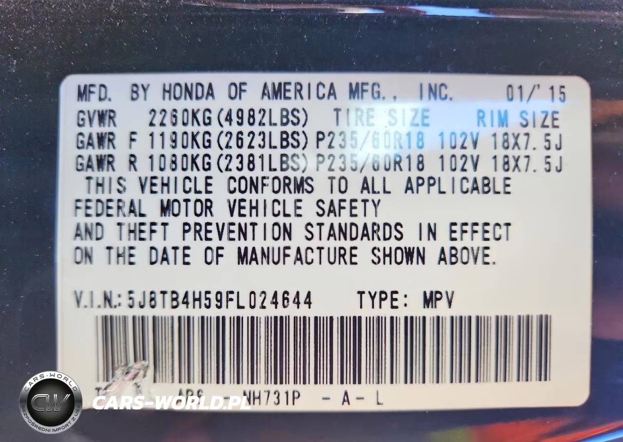 2015 Acura Rdx Technology VIN:5J8TB4H59FL024644 - 13