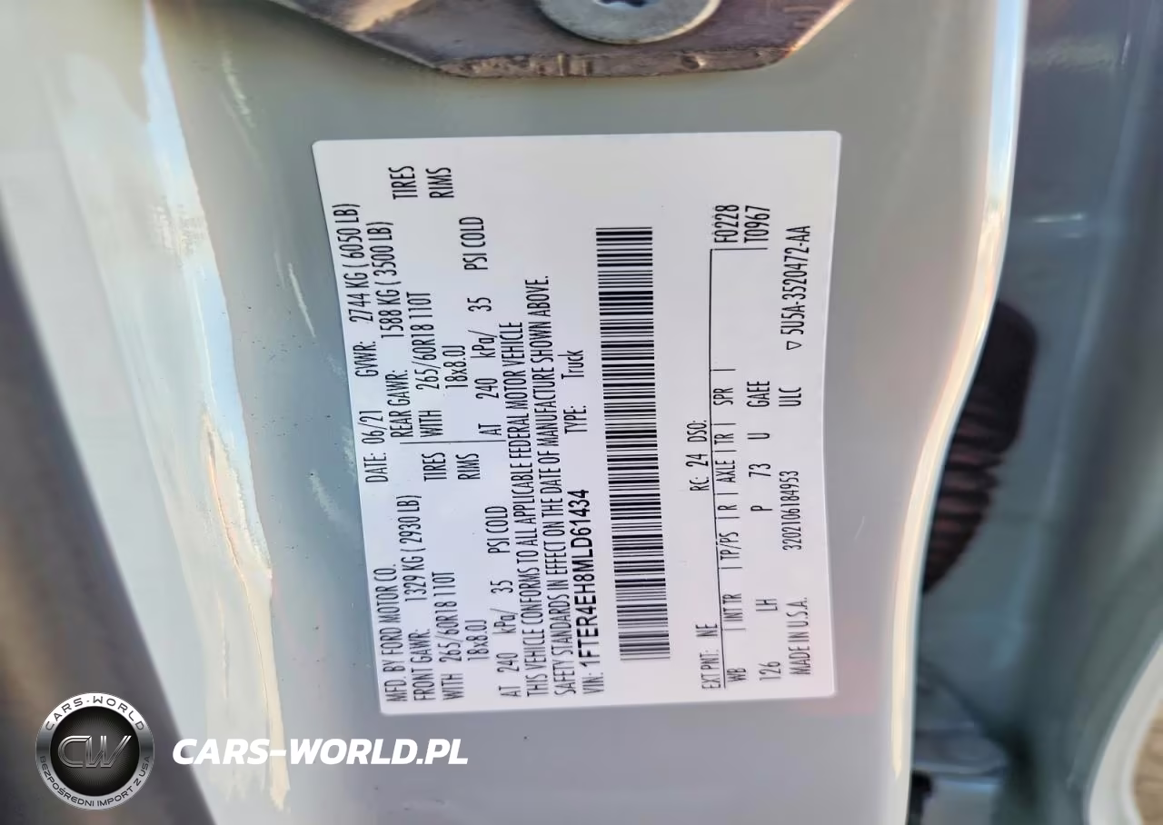 2021 Ford Ranger Xl VIN:1FTER4EH8MLD61434 - 13